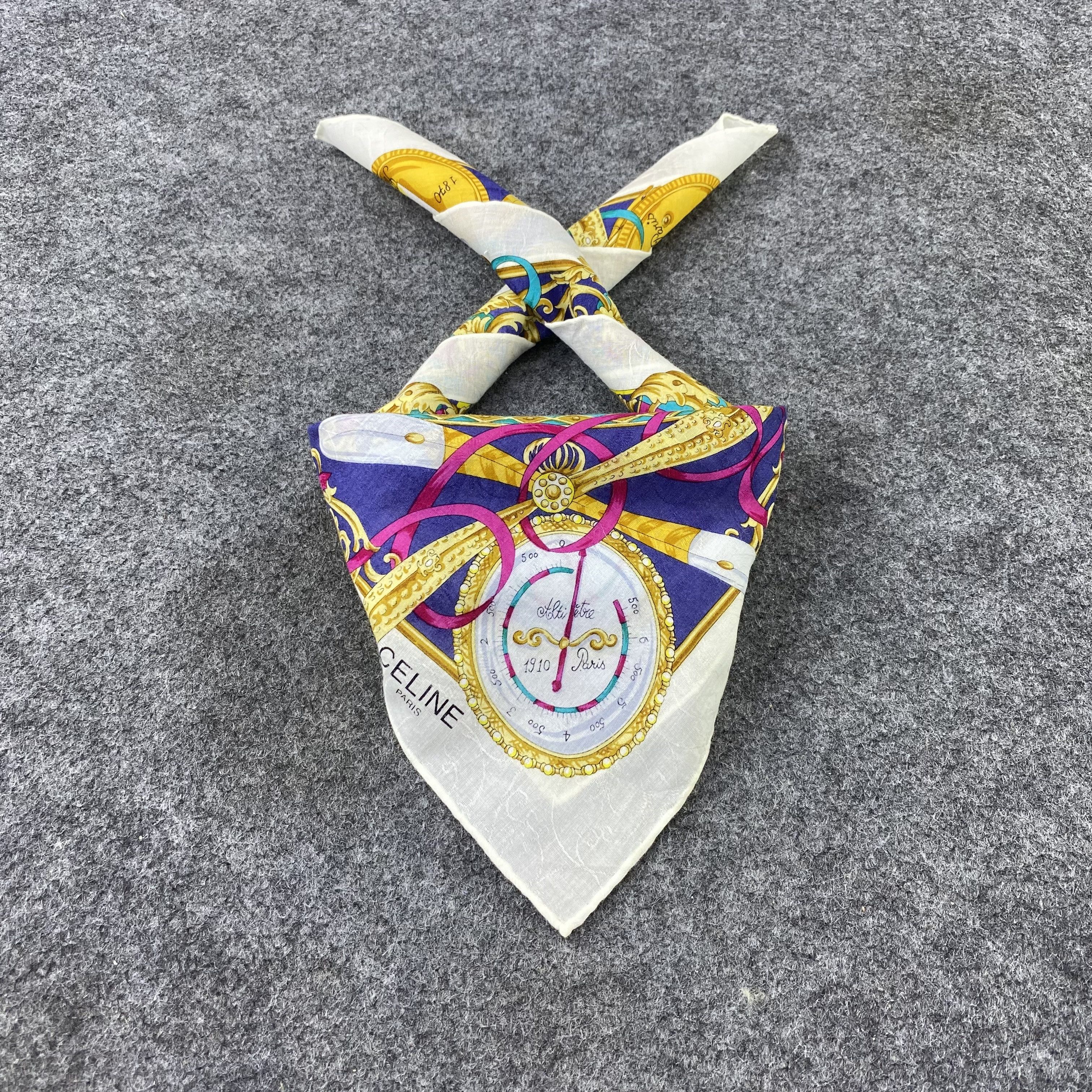 Celine × Vintage Celine Handkerchief / Bandana / Neckerchief-B1222 Size ONE SIZE - 2 Thumbnail