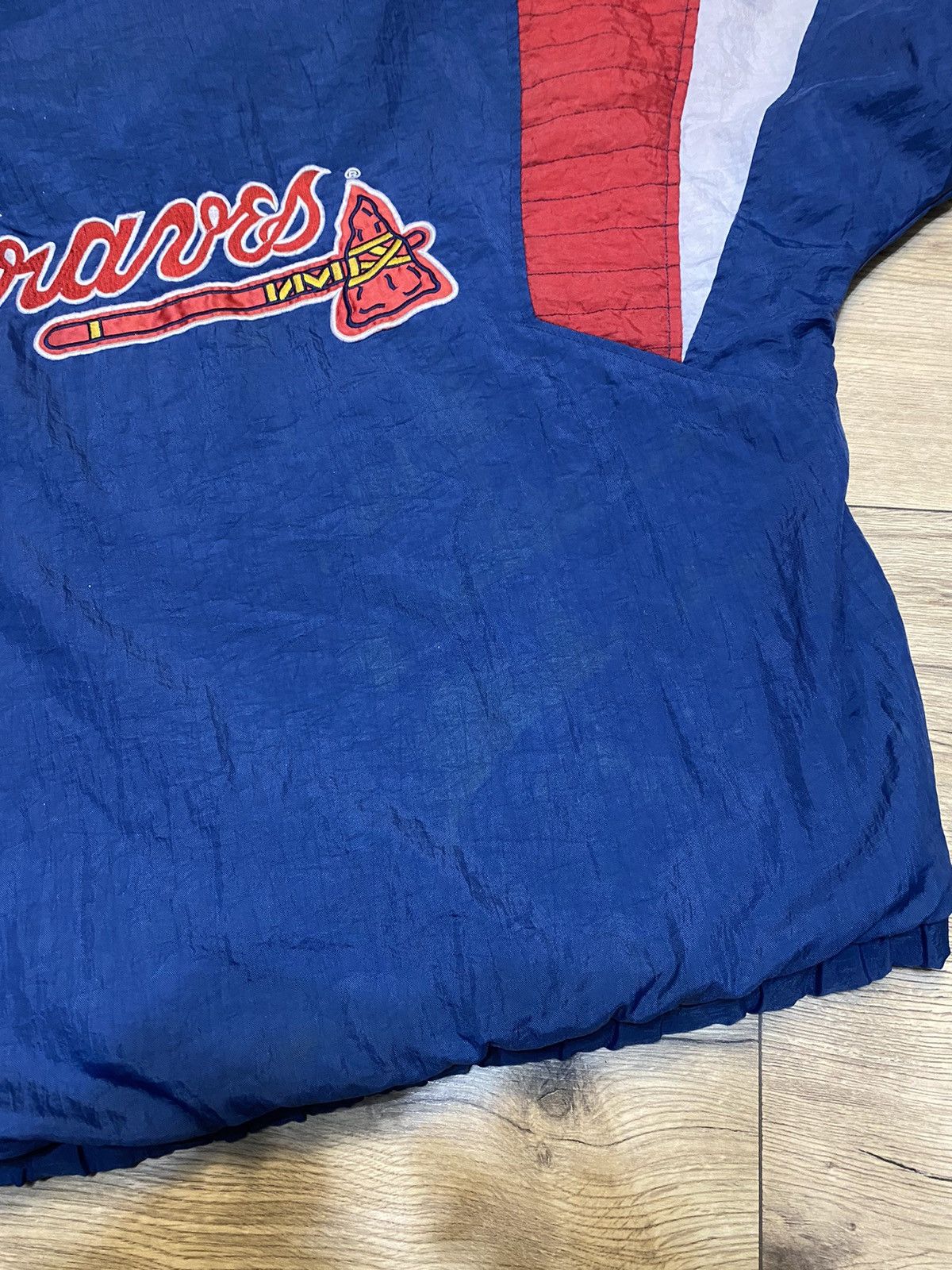 MLB × Starter × Vintage Atlanta Braves vintage 90's Starter HEAVY jacke ADULT Size US L / EU 52-54 / 3 - 8 Thumbnail