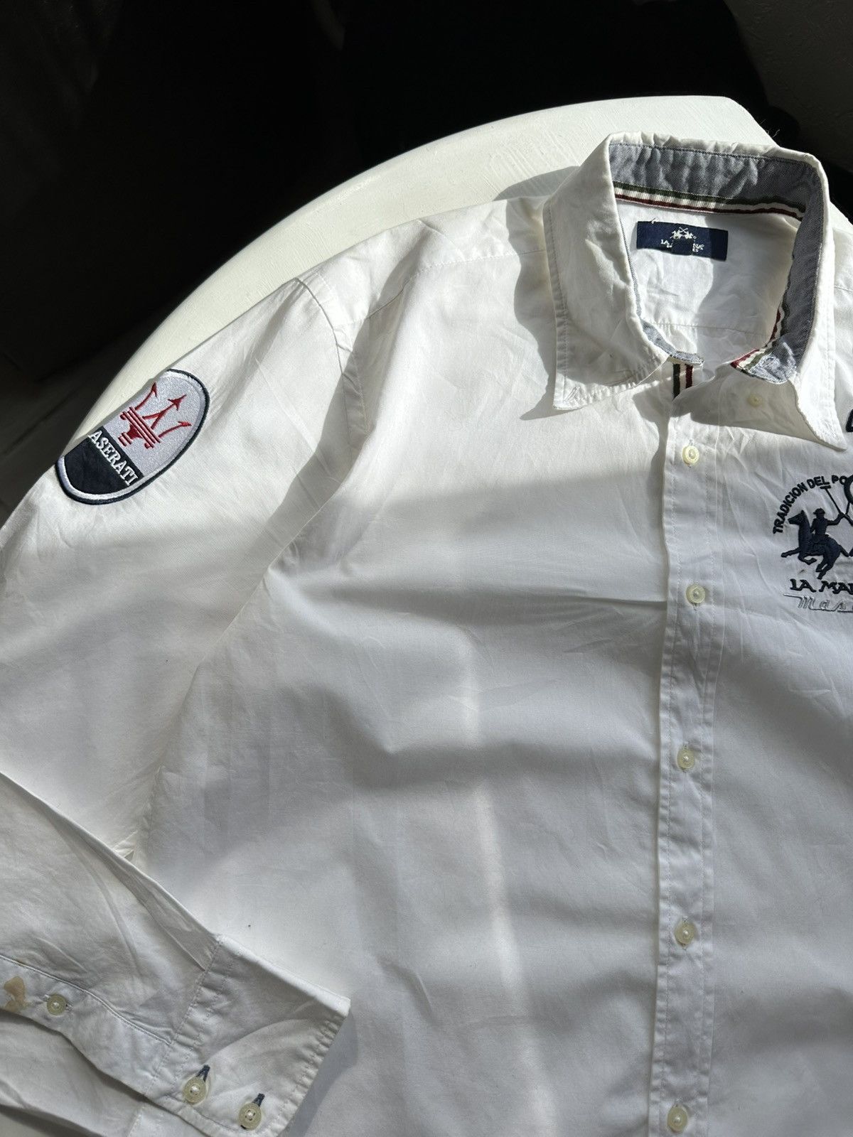 La Martina × Vintage La Martina Maserati Shirt Long Sleeve Y2K Size M Size US L / EU 52-54 / 3 - 4 Thumbnail