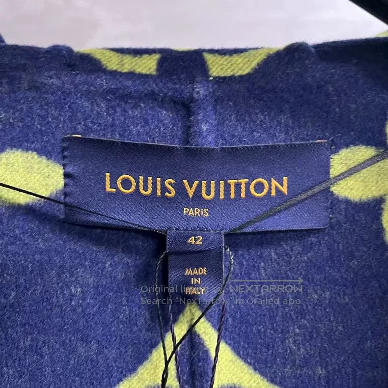 Louis Vuitton Louis Vuitton Dark Blue Wrap Tie Hooded Coat Size M / US 6-8 / IT 42-44 - 3 Thumbnail