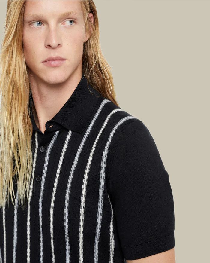 Brunello Cucinelli Polo Sweater in Black Size US L / EU 52-54 / 3 - 3 Thumbnail