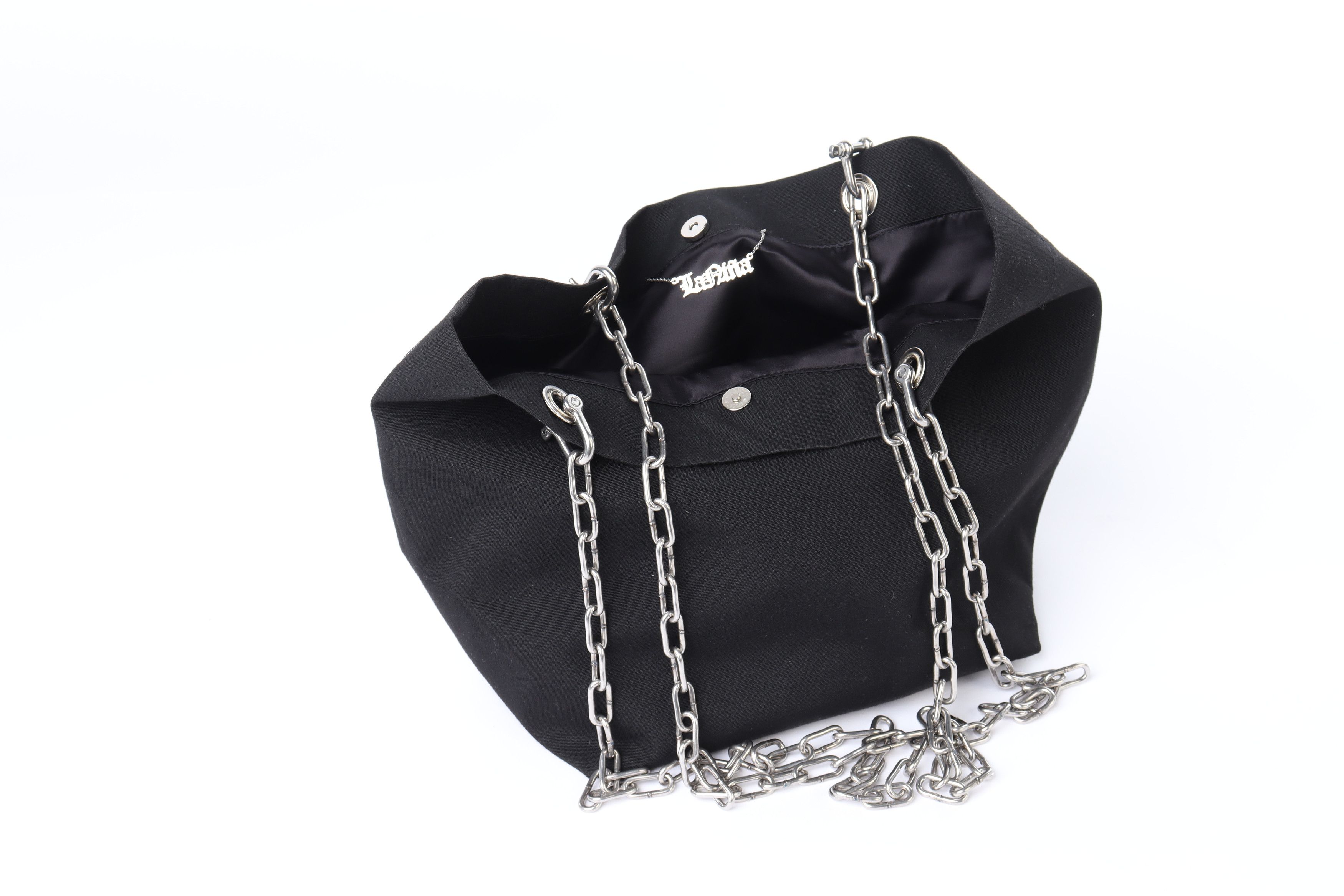 Handmade × If Six Was Nine Big black chain tote bag Size ONE SIZE - 4 Thumbnail