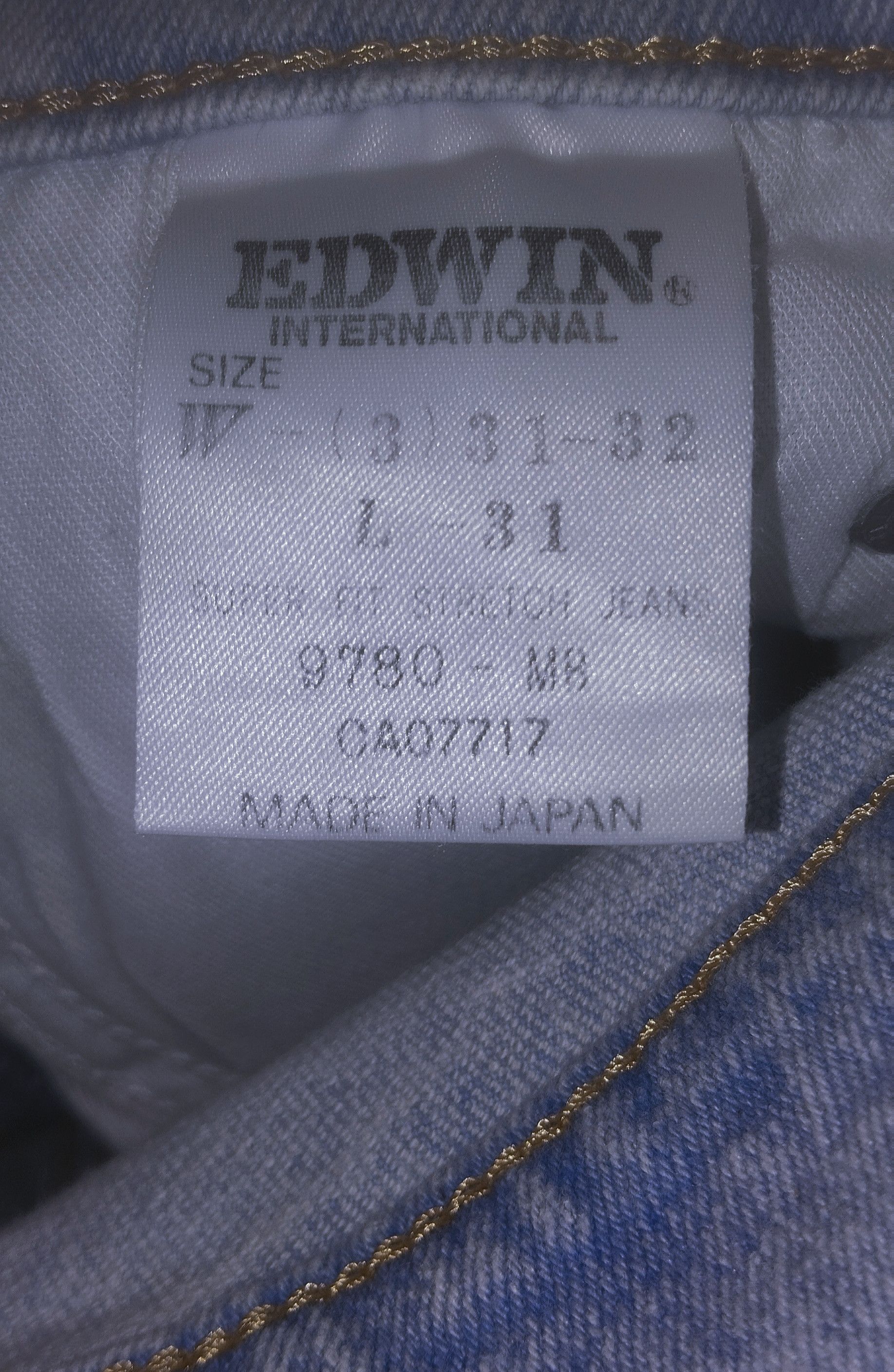 Edwin × Japanese Brand × Jean Edwin Jean Size US 28 / EU 44 - 4 Thumbnail