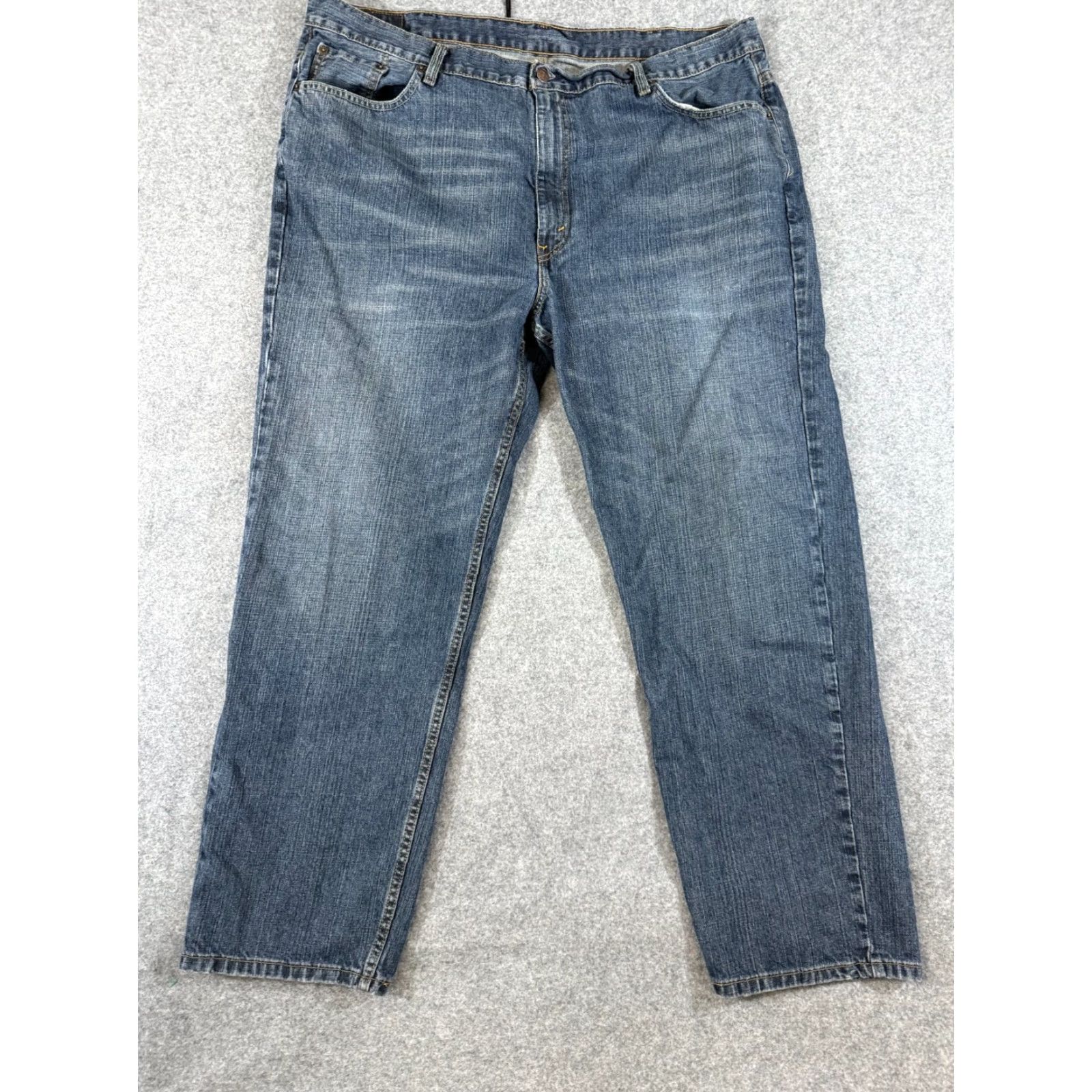 Levi's Levi’s 550 Jeans Mens 44X32 Blue Denim Whisker Wash Straight Leg Pockets 90s Retro Size US 44 / EU 60 - 2 Thumbnail