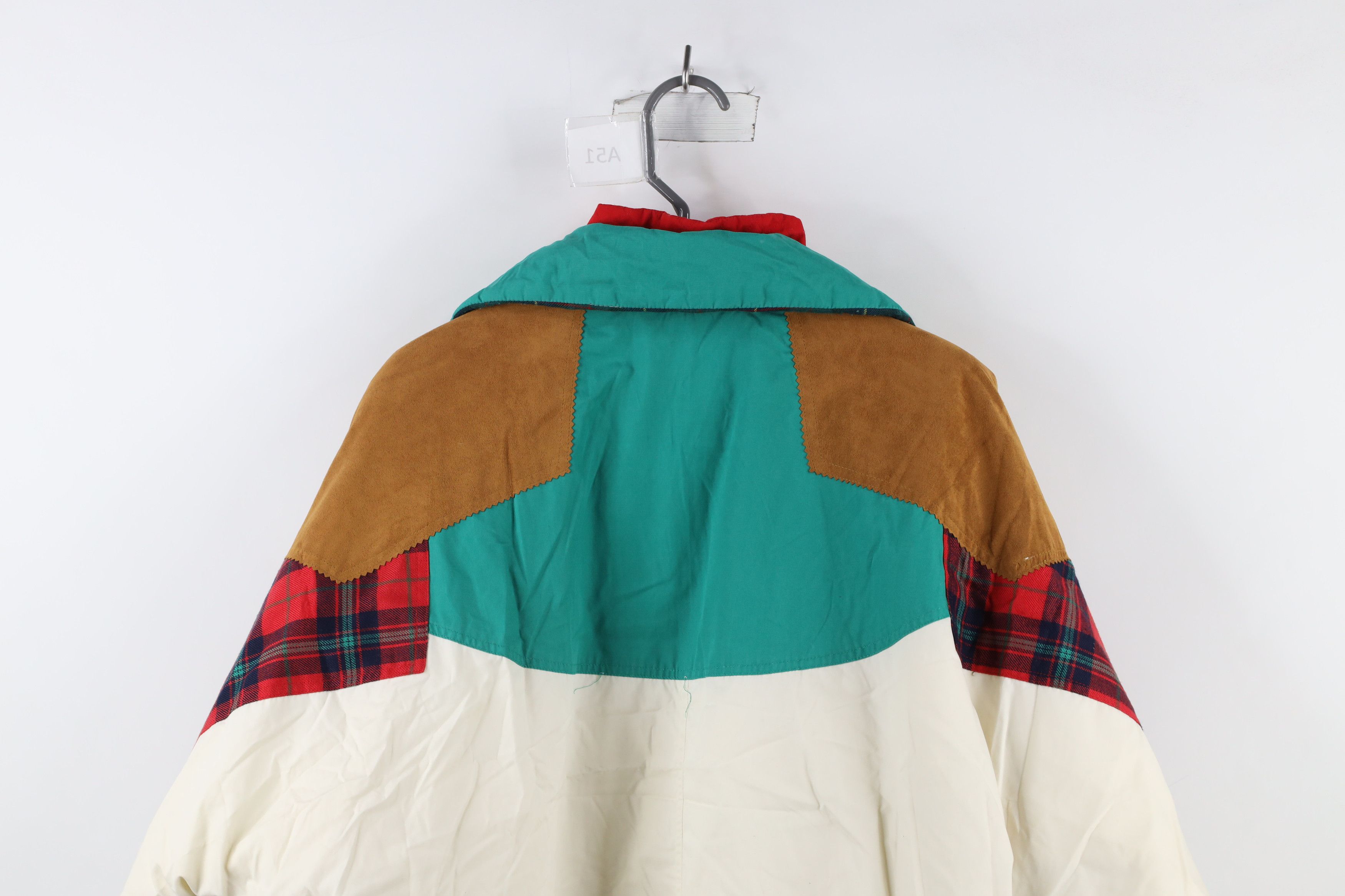 Vintage Vintage 90s Streetwear Trim Patchwork Lined Bomber Jacket Size US M / EU 48-50 / 2 - 13 Thumbnail