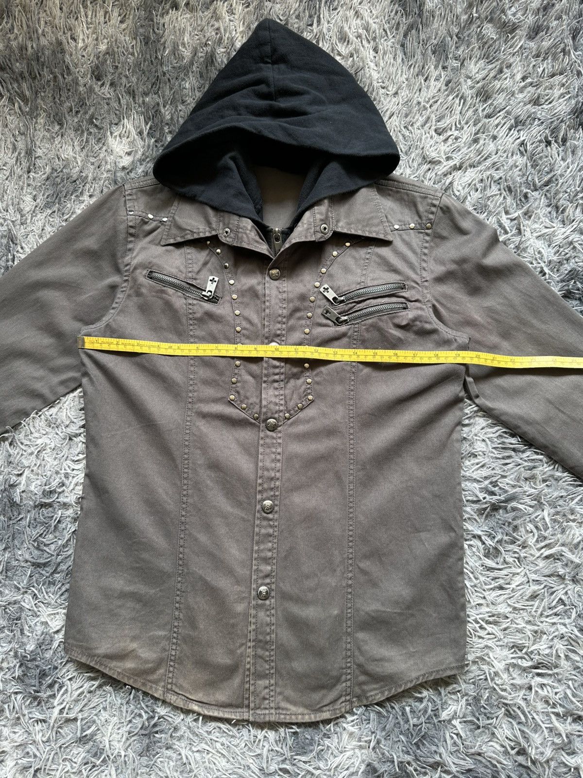 BERNINGS SHO 00's BATSU STUDIO studded zipper shirt Size US M / EU 48-50 / 2 - 11 Thumbnail