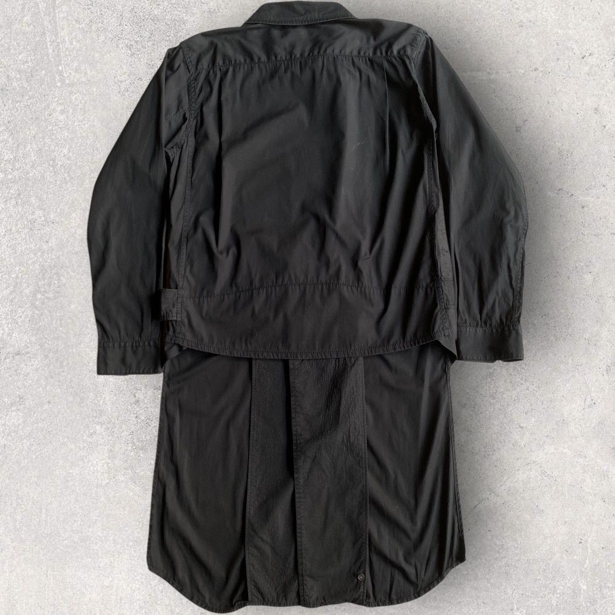 Comme des Garcons Long Biker Jacket With Back Cut Out Size US S / EU 44-46 / 1 - 5 Thumbnail