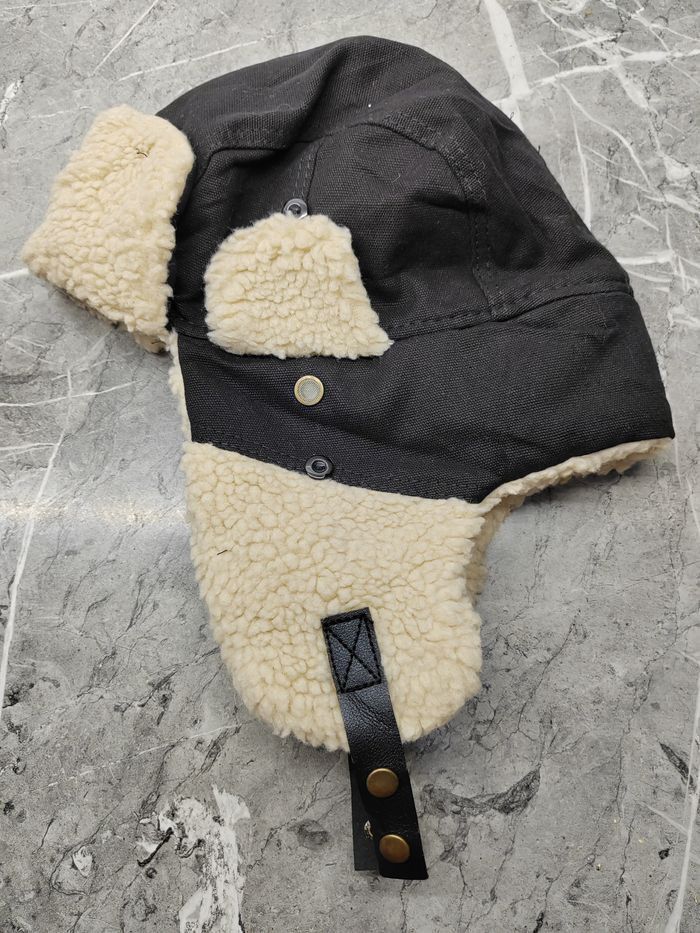 Vintage Vintage Y2k Fleece Earflap Cap Hat Size ONE SIZE - 6 Thumbnail