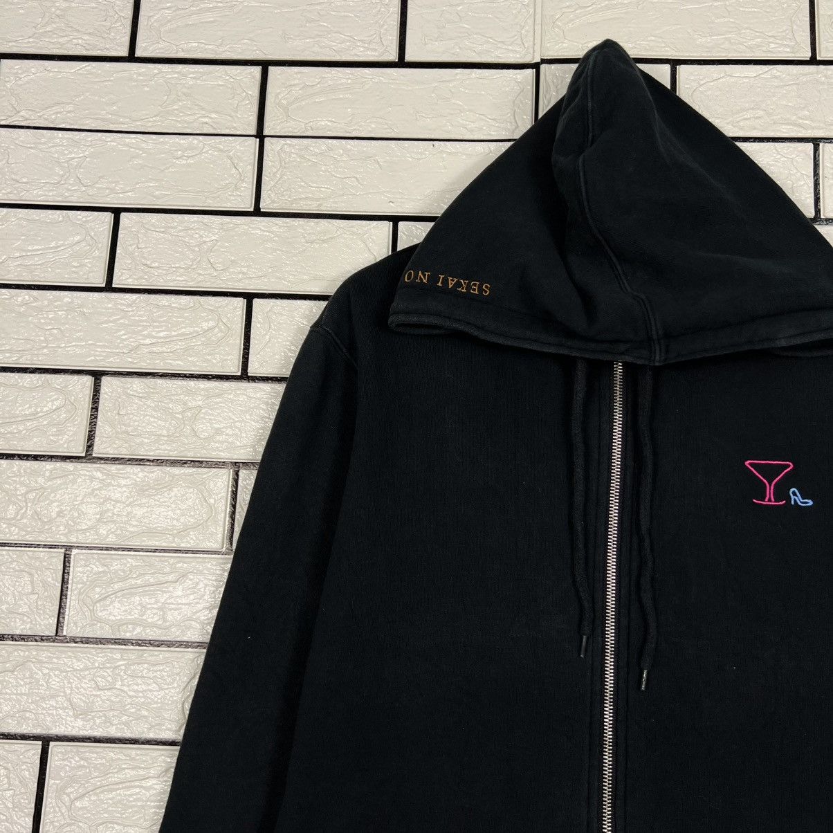 Japanese Brand SEKAI NO OWARI Insomnia Train Logo Zipper Hoodies #4261-C194 Size US M / EU 48-50 / 2 - 7 Thumbnail