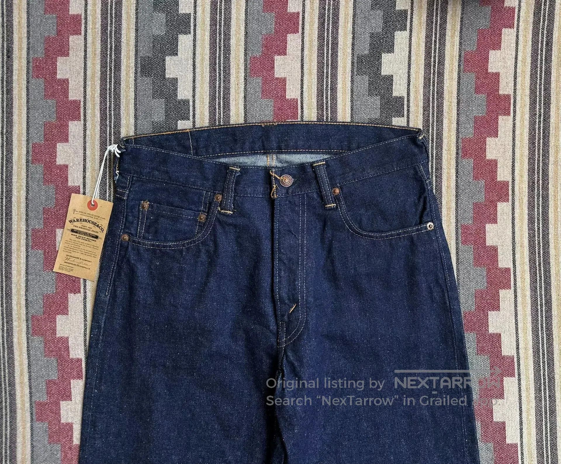 Warehouse & Co. warehouse 1105 raw denim straight jeans. Size US 30 / EU 46 - 3 Thumbnail