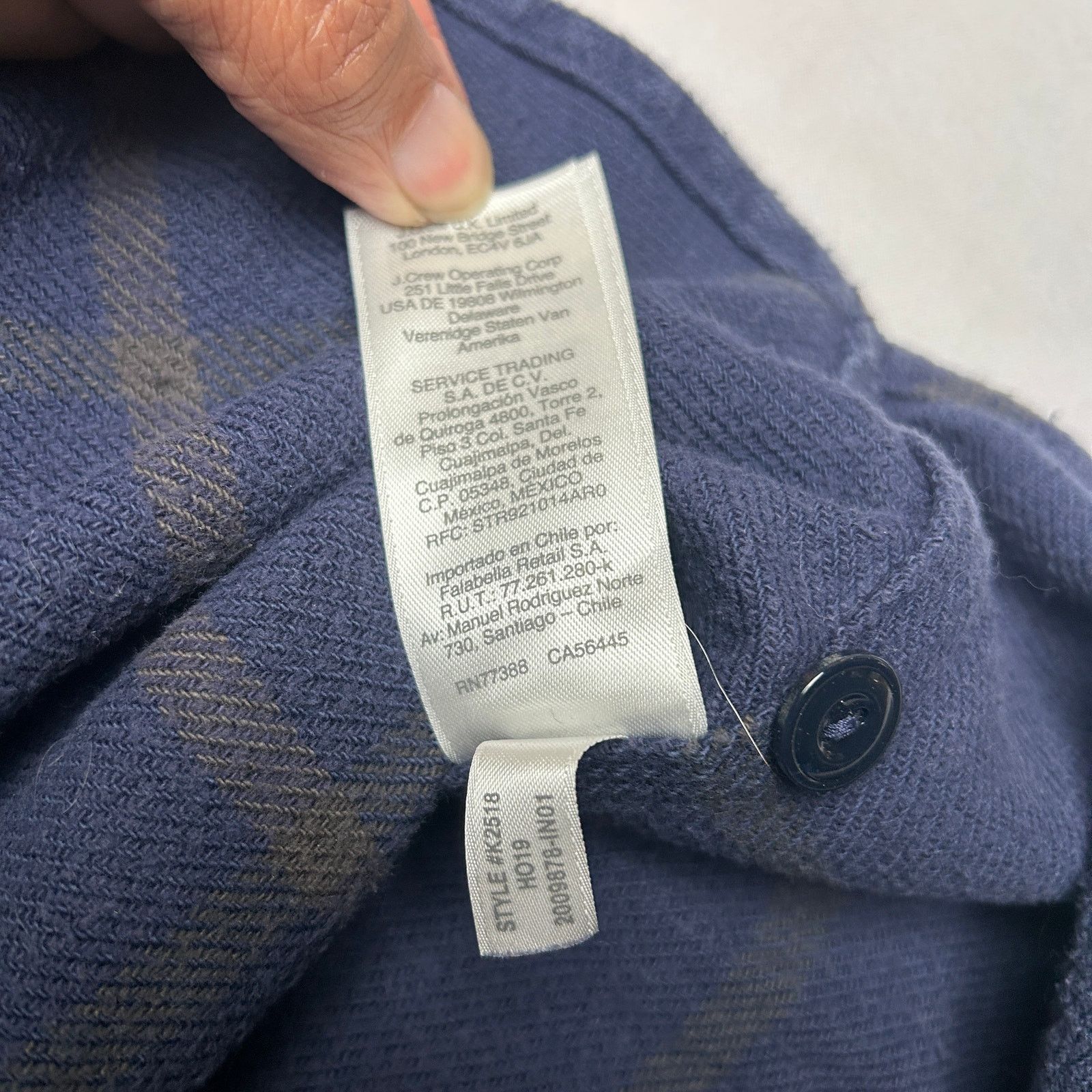 Wallace & Barnes Wallace & Barnes J.Crew Windowpane Flannel Shirt Men's Small Size US S / EU 44-46 / 1 - 9 Thumbnail
