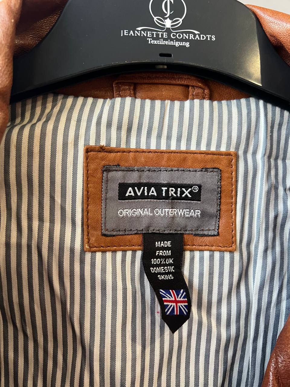 Vintage AVIA TRIX USA CLASSIC AVIATOR BIKER RETRO LEATHER JACKET XL Size US XL / EU 56 / 4 - 7 Thumbnail