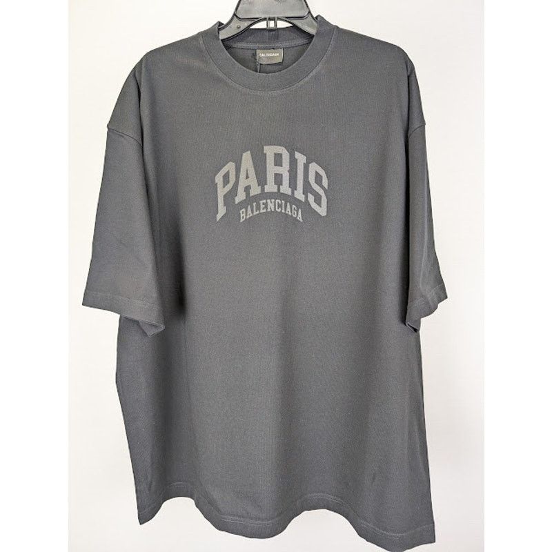 Balenciaga o1rshd1 Medium Fit T-Shirt in Black Size US XXL / EU 58 / 5 - 2 Thumbnail