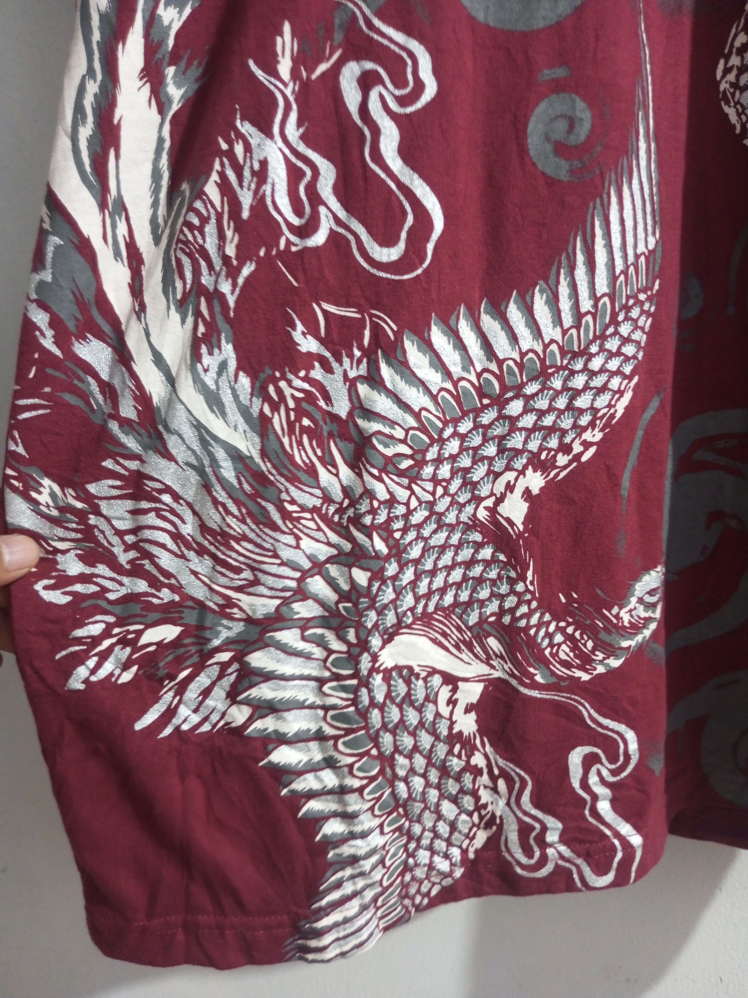 Karakuri Tamashii Vintage Bullet Noise Phoenix sukajan long sleeve tshirt Size US L / EU 52-54 / 3 - 5 Thumbnail