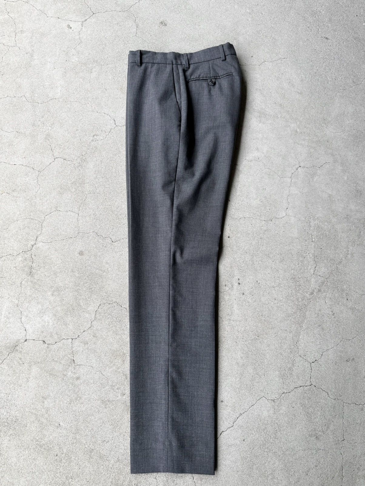 Helmut Lang 90s HELMUT LANG Archive Dark Gray Wool Slacks Size US 27 - 3 Thumbnail