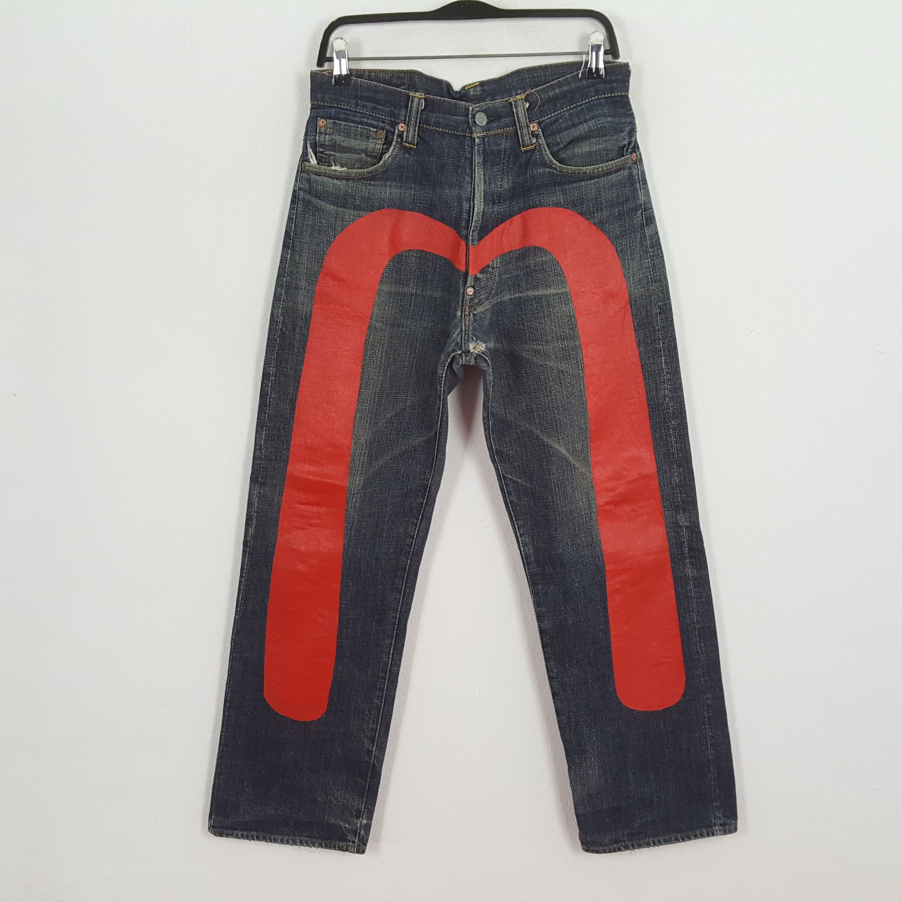 Evisu × Japanese Brand × Vintage EVISU Japanese Brand Streetwear Custom Daicock Jeans Size US 30 / EU 46 - 1 Thumbnail