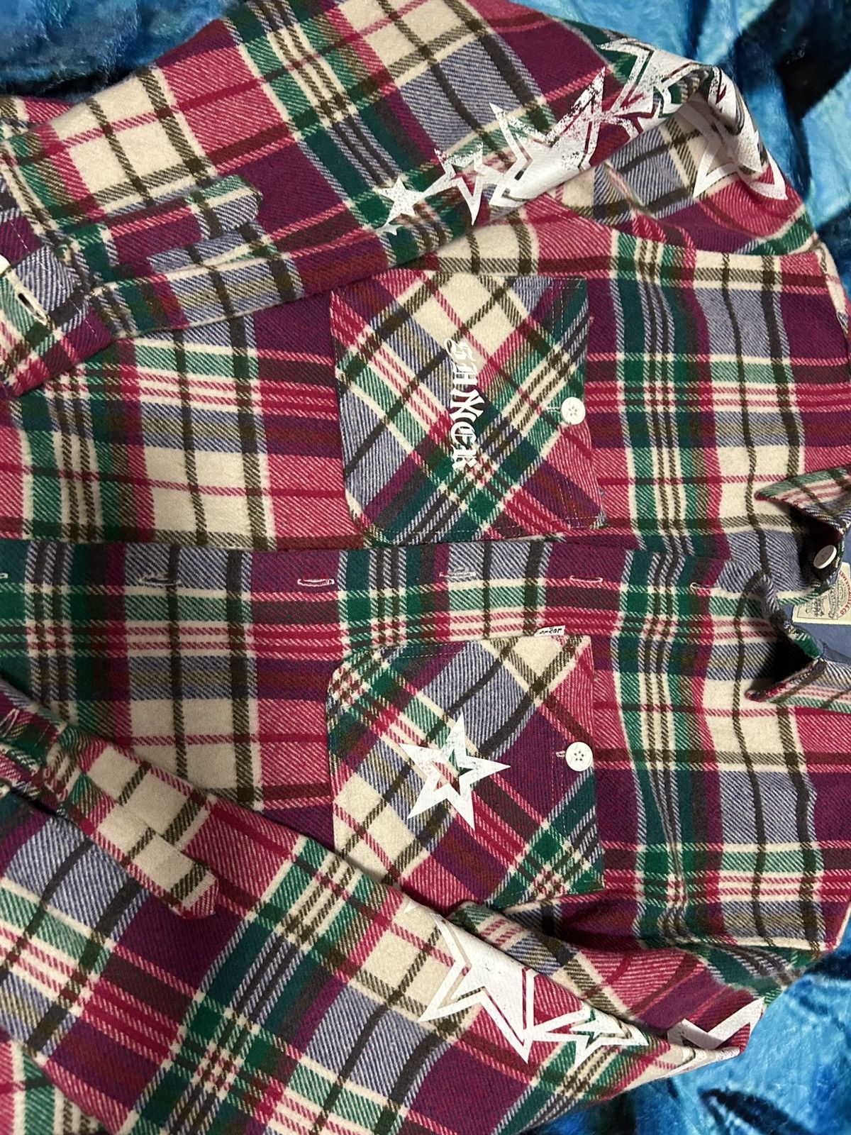 Japanese Brand Born2shine flannel shirt Size US M / EU 48-50 / 2 - 3 Thumbnail