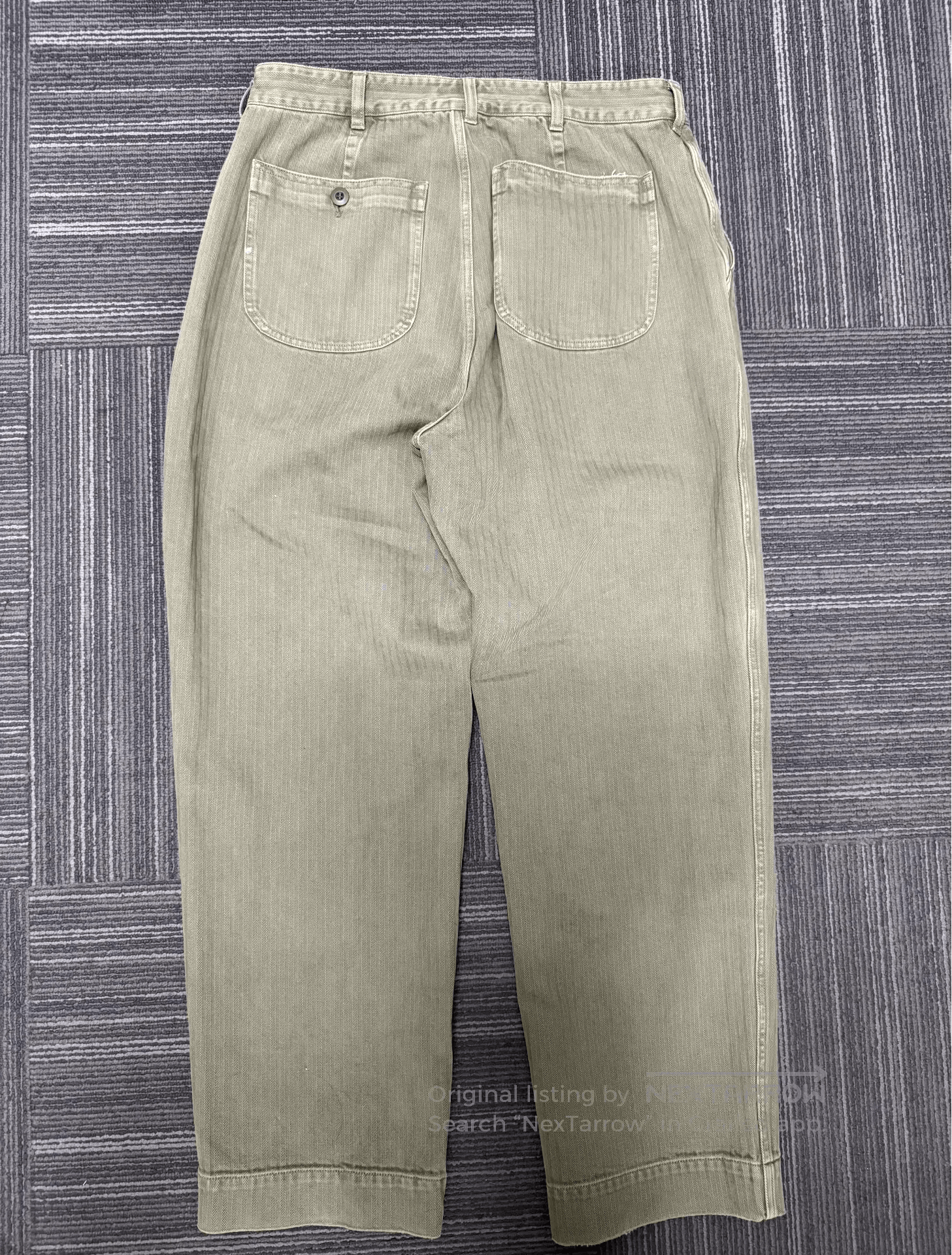 Wtaps 12.5oz Herringbone Distressed Cargo Pants. Size US 40 / EU 56 - 2 Thumbnail