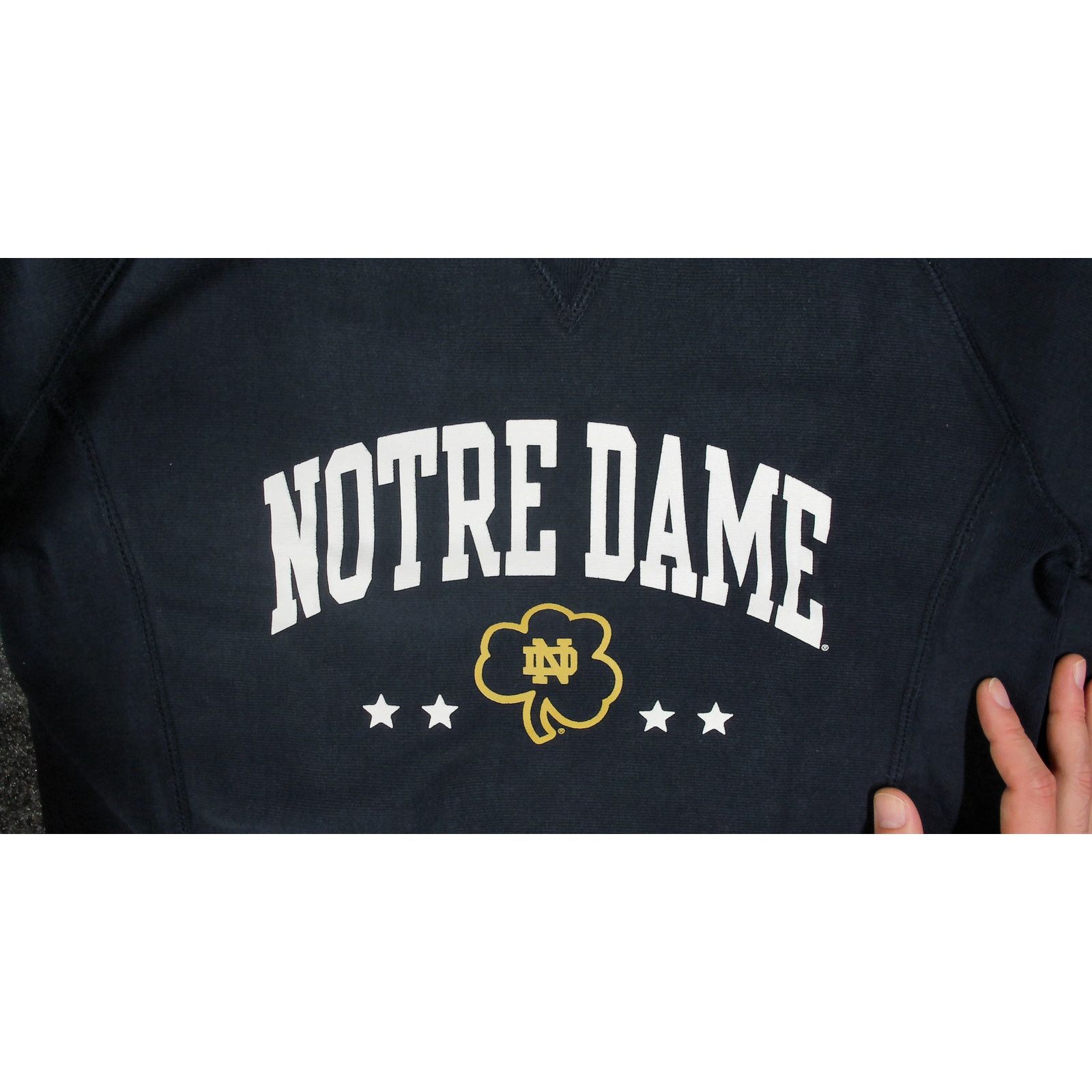 Champion Champion Reverse Weave Y2K Notre Dame Raglan Sweatshirt Size L / US 10 / IT 46 - 9 Thumbnail