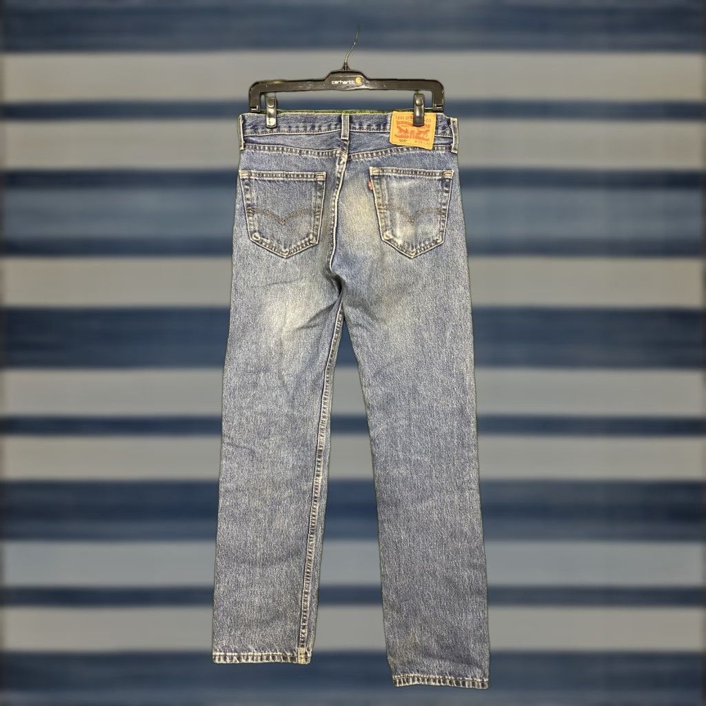 Levi's VINTAGE Levi's 505 Jeans Mens 29x32 Regular Fit Straight Leg Medium Wash Denim Cotton Blue 5-Pocket Design Jeans Mens Size US 29 - 1 Thumbnail