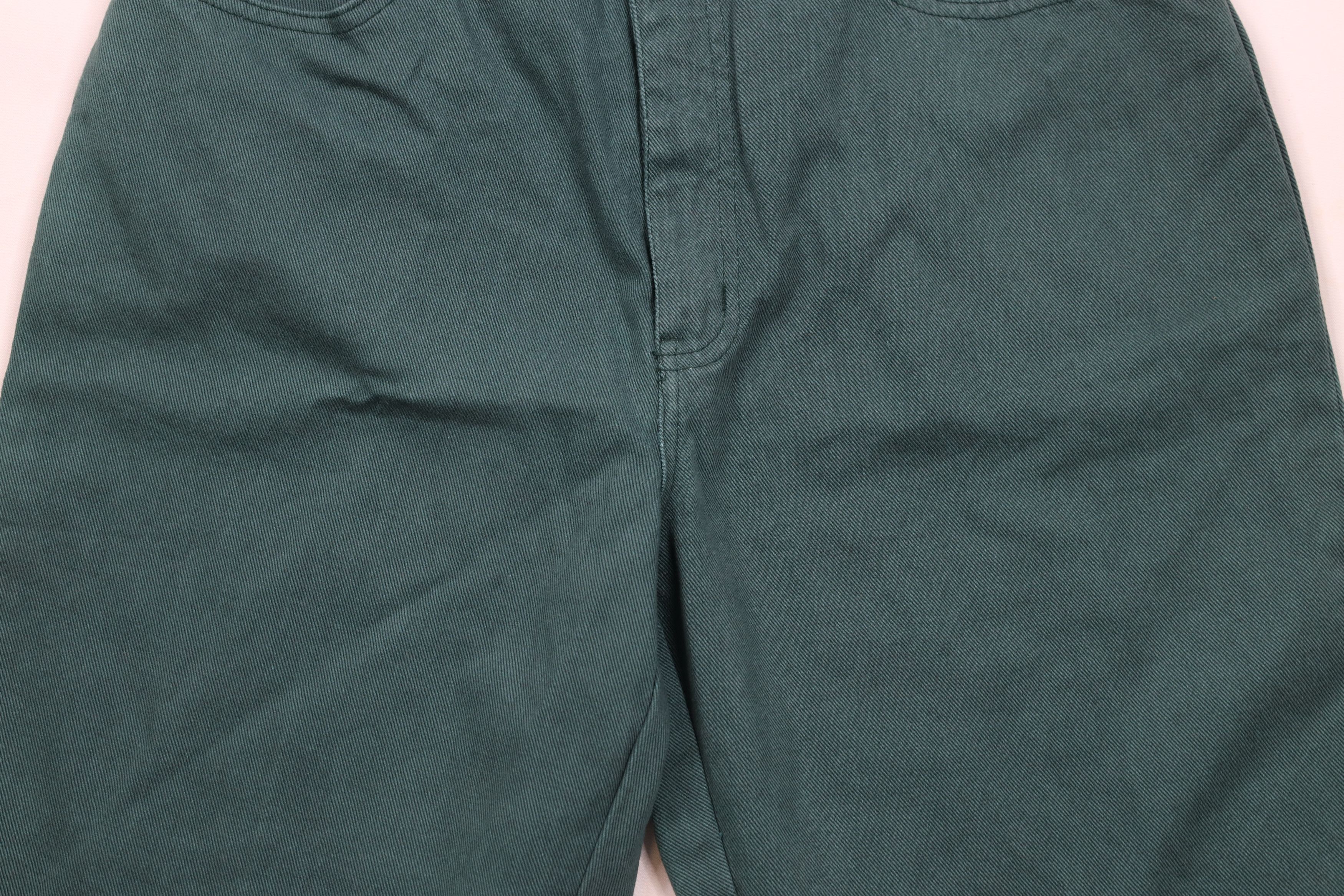 Vintage Deadstock Vintage 90s Streetwear Jean Shorts Jorts Green Size 34" / US 12 / IT 48 - 3 Thumbnail