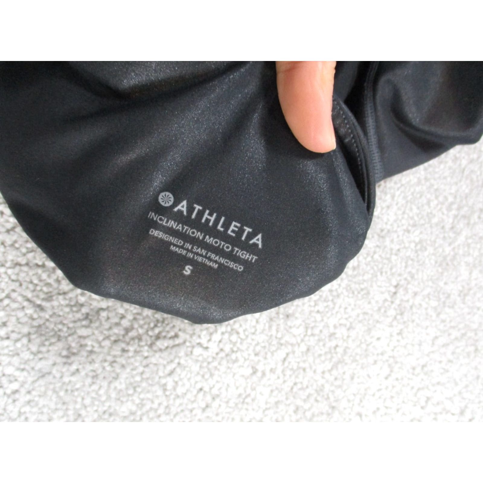 Athleta Athleta Leggings Women Small Black Inclination Moto Yoga Ankle Athleisure Womens Size 28" / US 6 / IT 42 - 7 Thumbnail