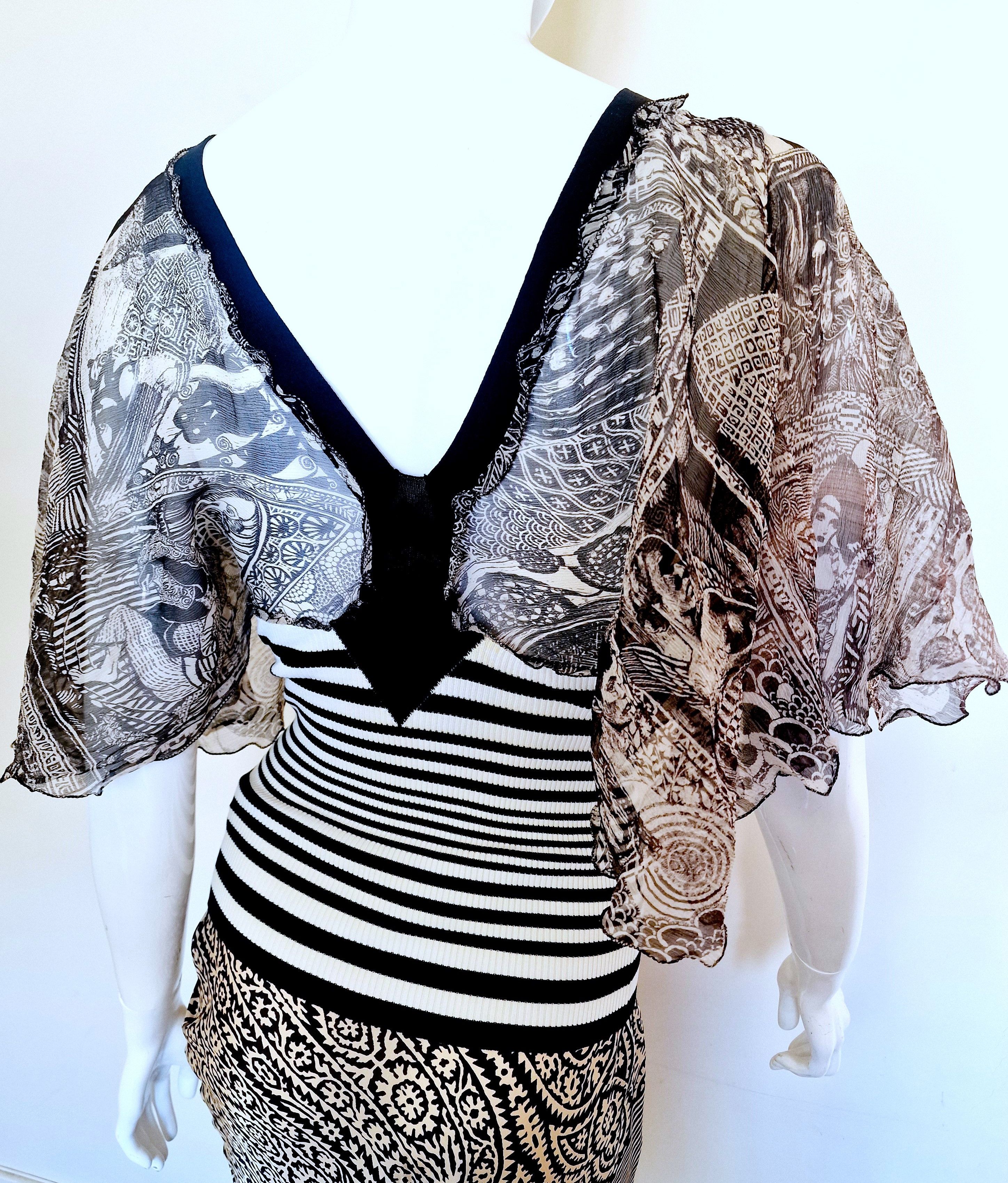 Jean Paul Gaultier Jean Paul Gaultier Erotic Silk Sailor Sex Butterfly Tee Top Size M / US 6-8 / IT 42-44 - 5 Thumbnail