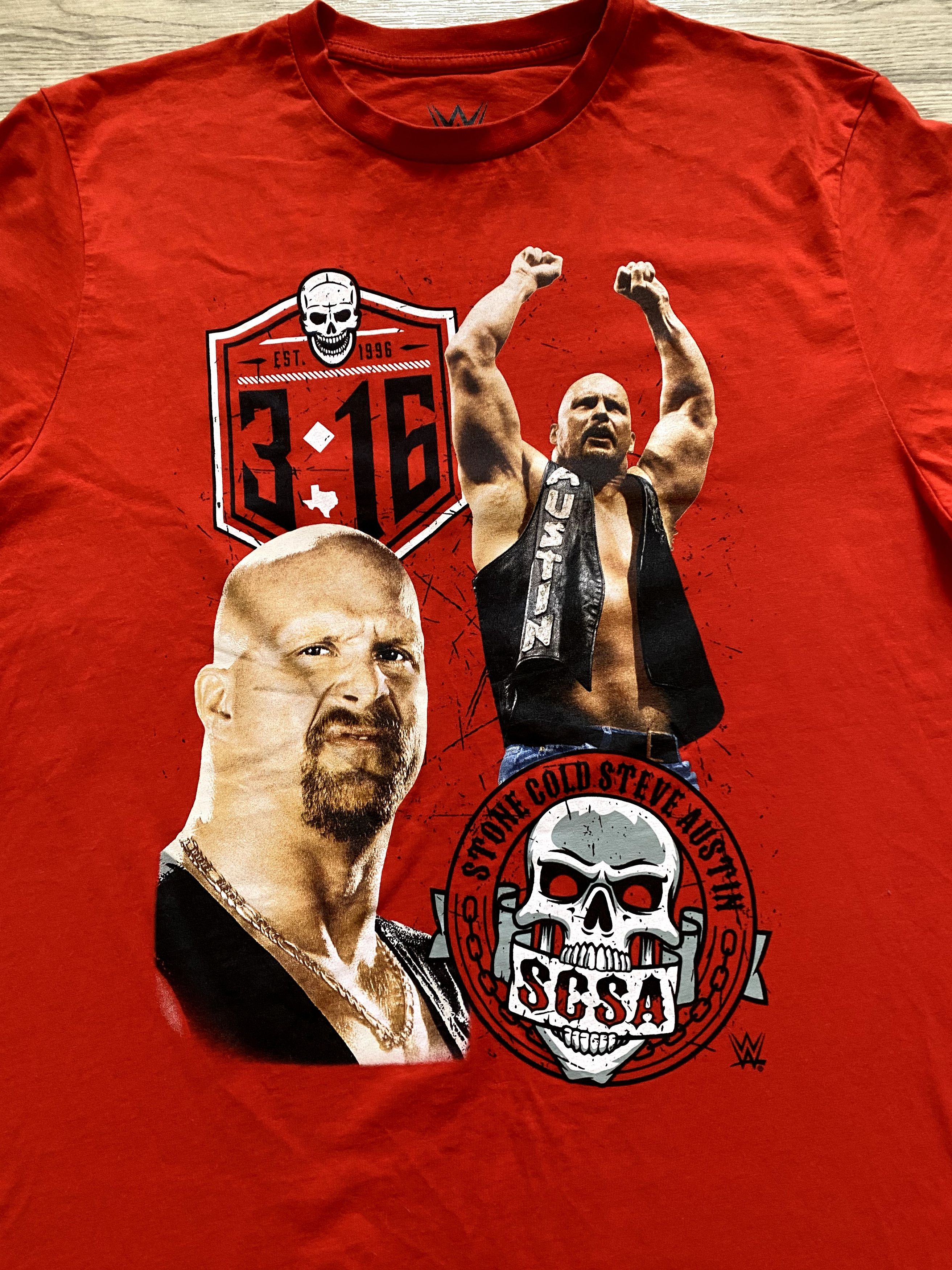 Vintage × WWE Y2K Stone Cold Steve Austin WWE Wrestling T-shirt Size US L / EU 52-54 / 3 - 4 Thumbnail