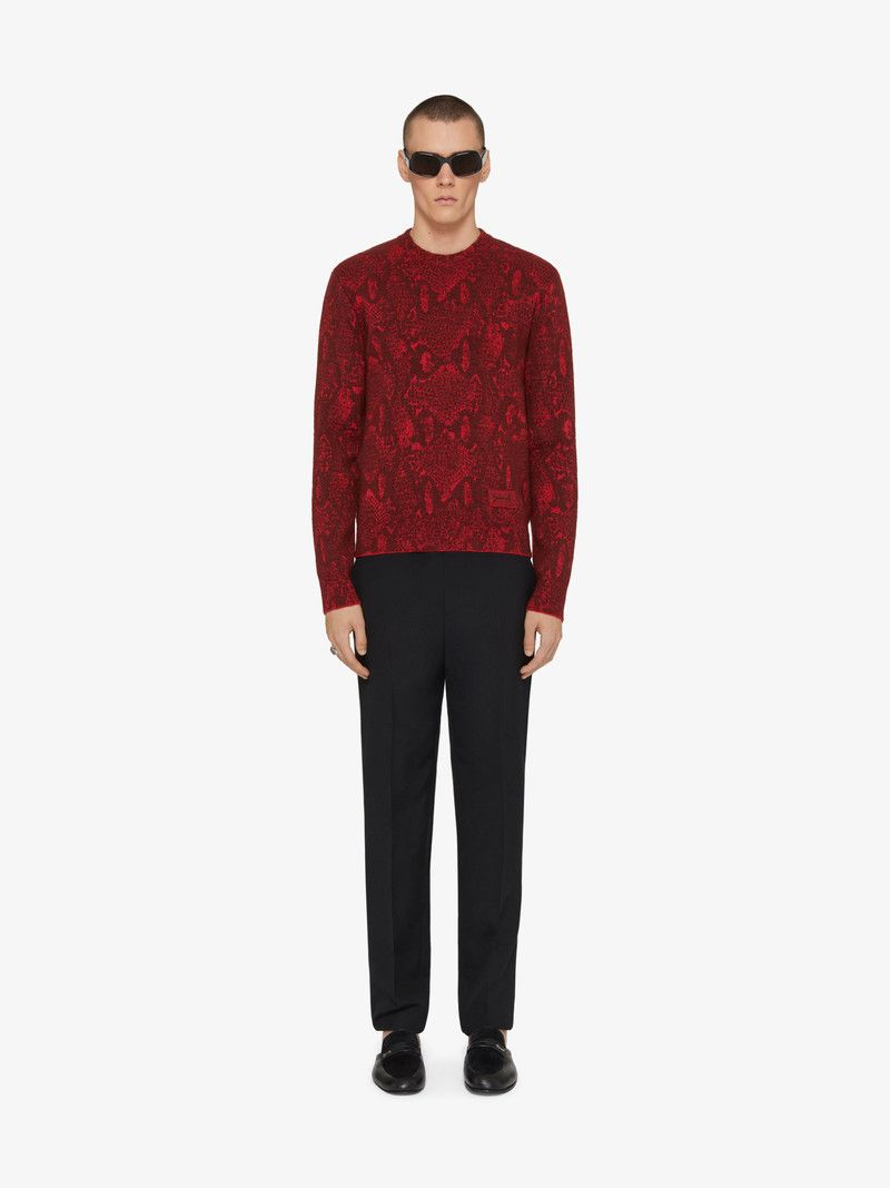 Givenchy o1n1vont0326 Sweater In Snake in Red Size US S / EU 44-46 / 1 - 2 Thumbnail