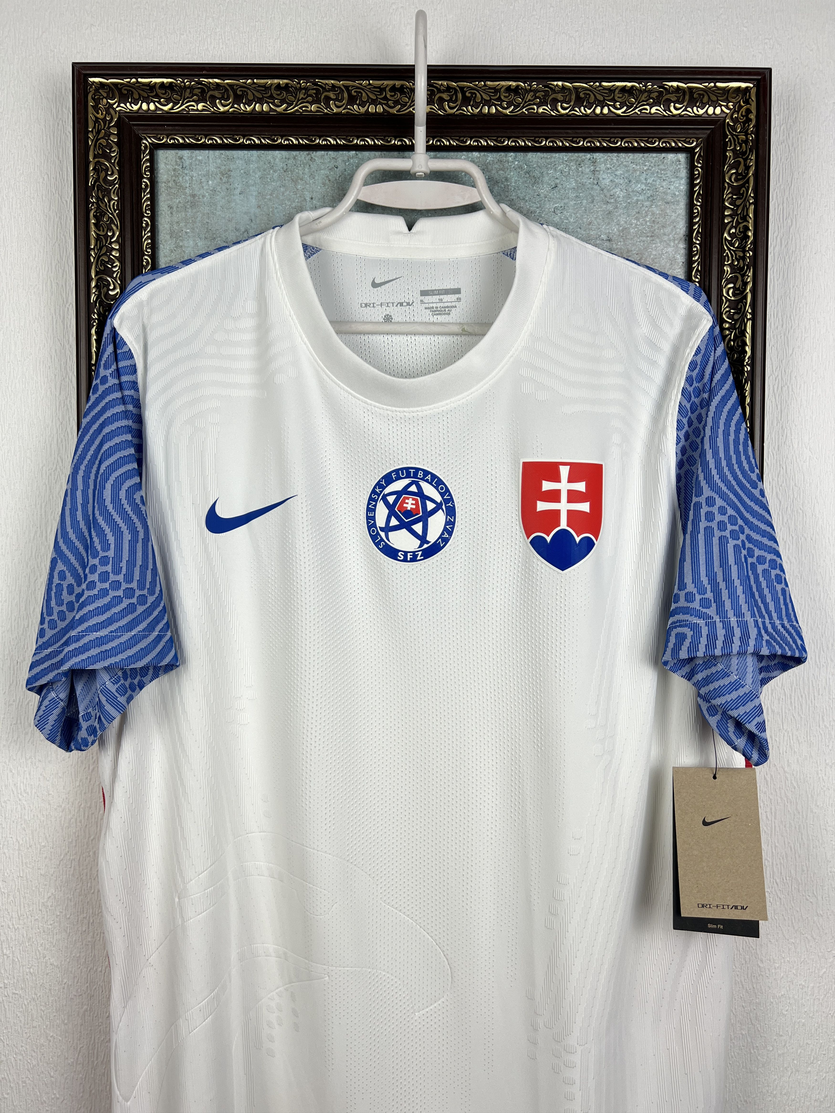 Nike Slovakia football shirt Soccer National Team Jersey Trikot Size US XL / EU 56 / 4 - 2 Thumbnail