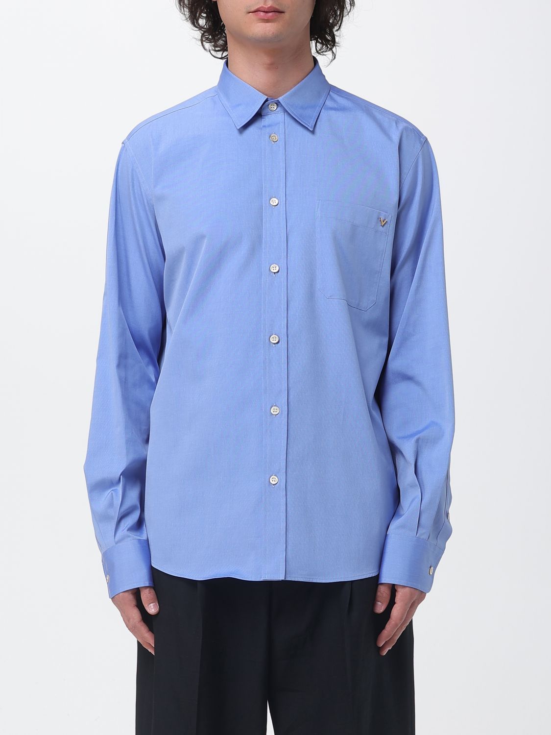 Valentino Valentino Shirt Men Grey Size US XL / EU 56 / 4 - 1 Thumbnail