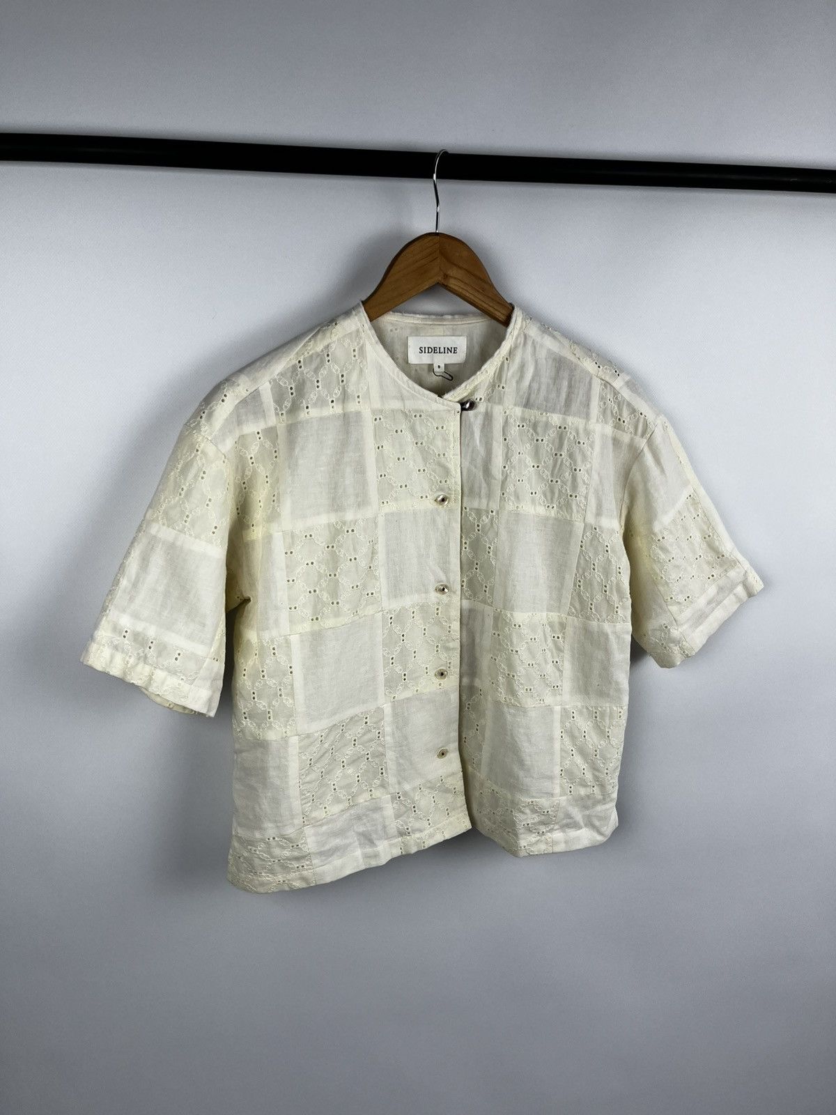 Sideline Womens Stella Shirt Buttermilk Patchwork