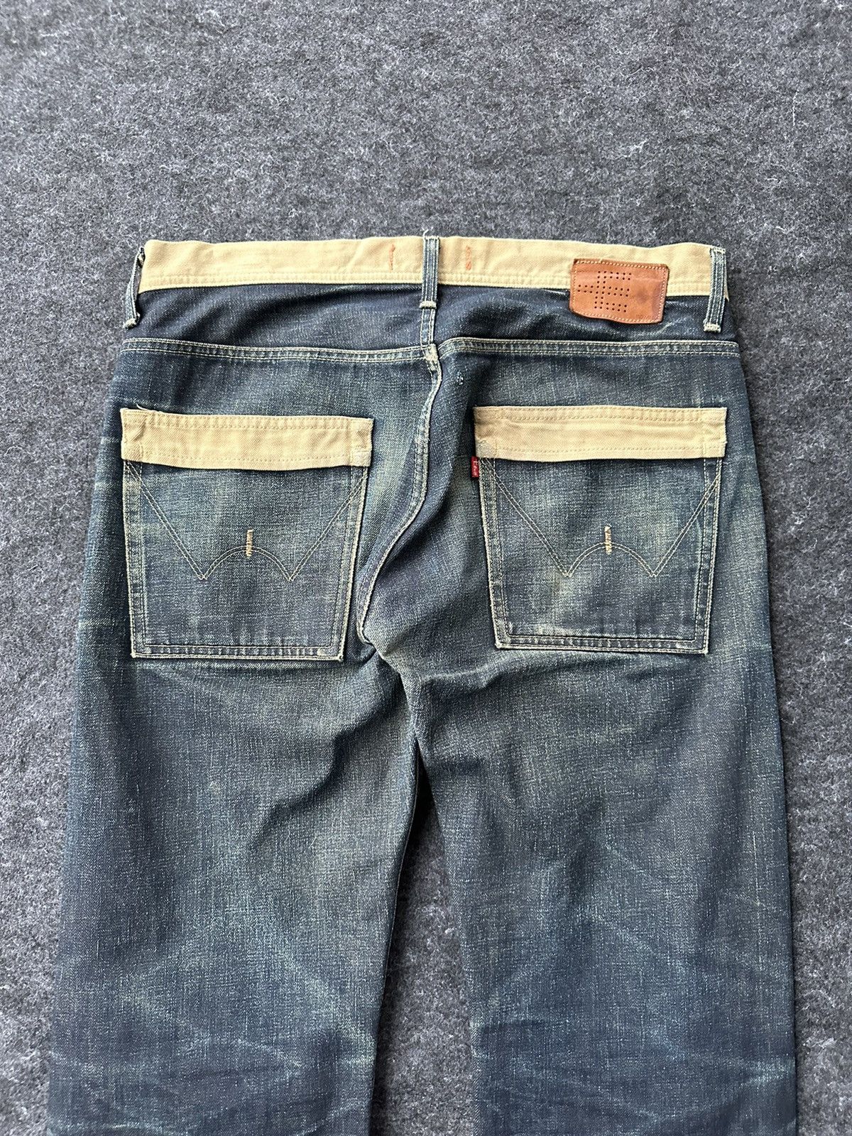 Edwin Vtg 90s Edwin Function Distressed Denim 33x33 D466 Size US 33 - 5 Thumbnail