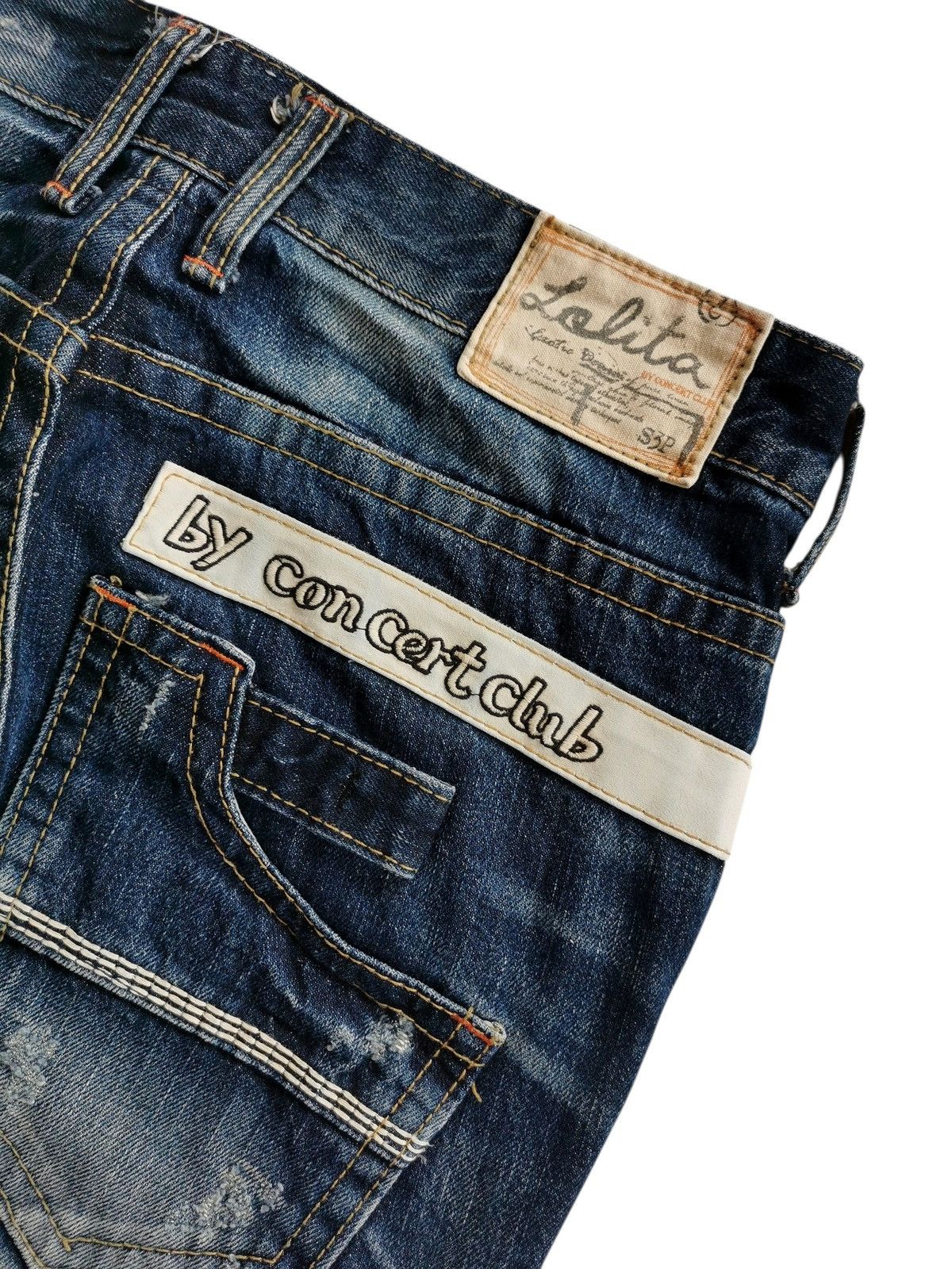 If Six Was Nine Flare Jeans Lolita Acid Wash Clawmark Boot Cut Denim 🔸 Size US 30 / EU 46 - 9 Thumbnail
