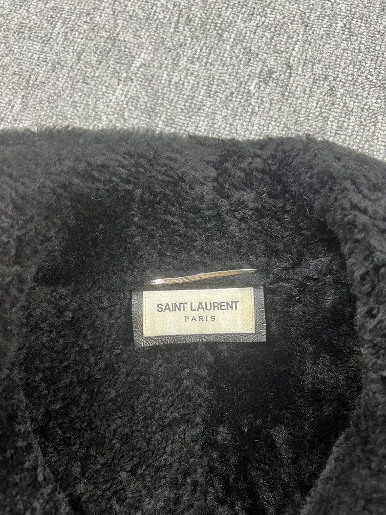 Saint Laurent Paris Saint Laurent Paris 19fw fur integrated pilot leather jacke Size US M / EU 48-50 / 2 - 4 Thumbnail