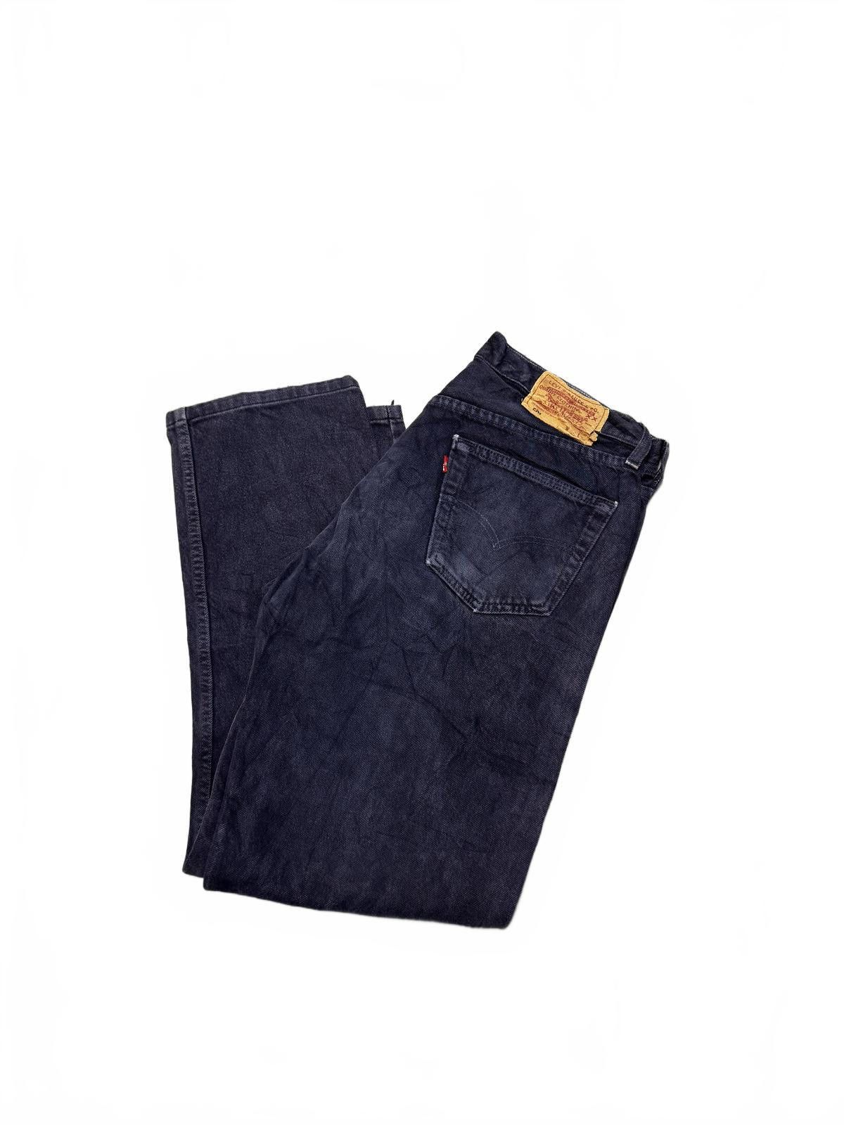 Levi's Levi's Navy 501 Men's Denim Jeans Size US 34 / EU 50 - 4 Thumbnail