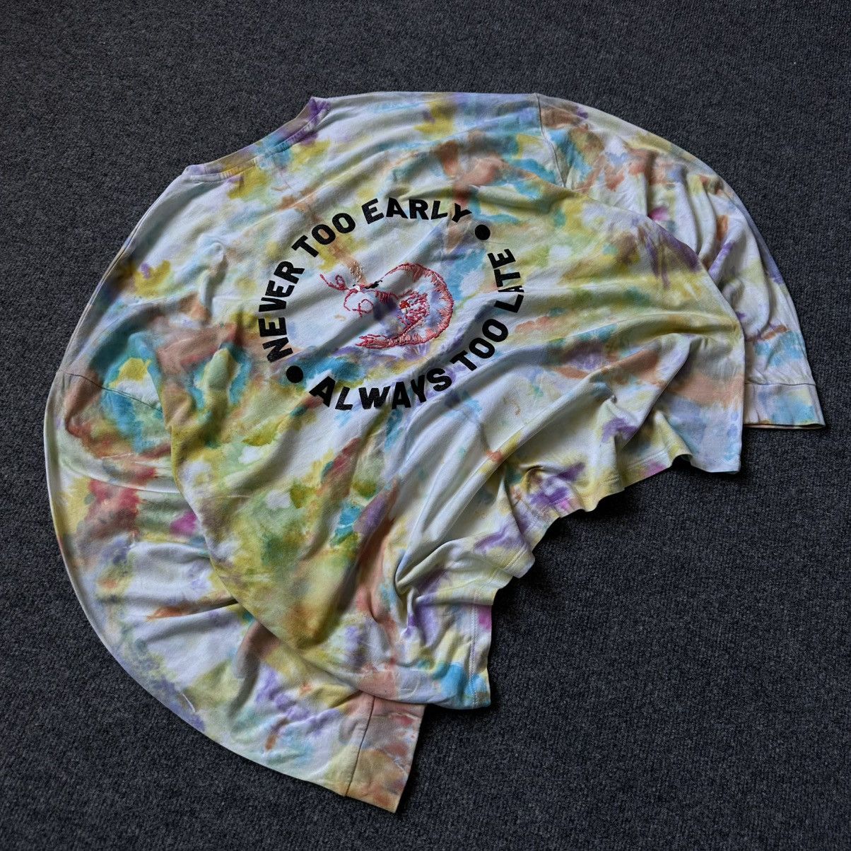 Asos VTG Tie dye Never Too Early Always too Late Long-sleeve Tee Size US M / EU 48-50 / 2 - 2 Thumbnail