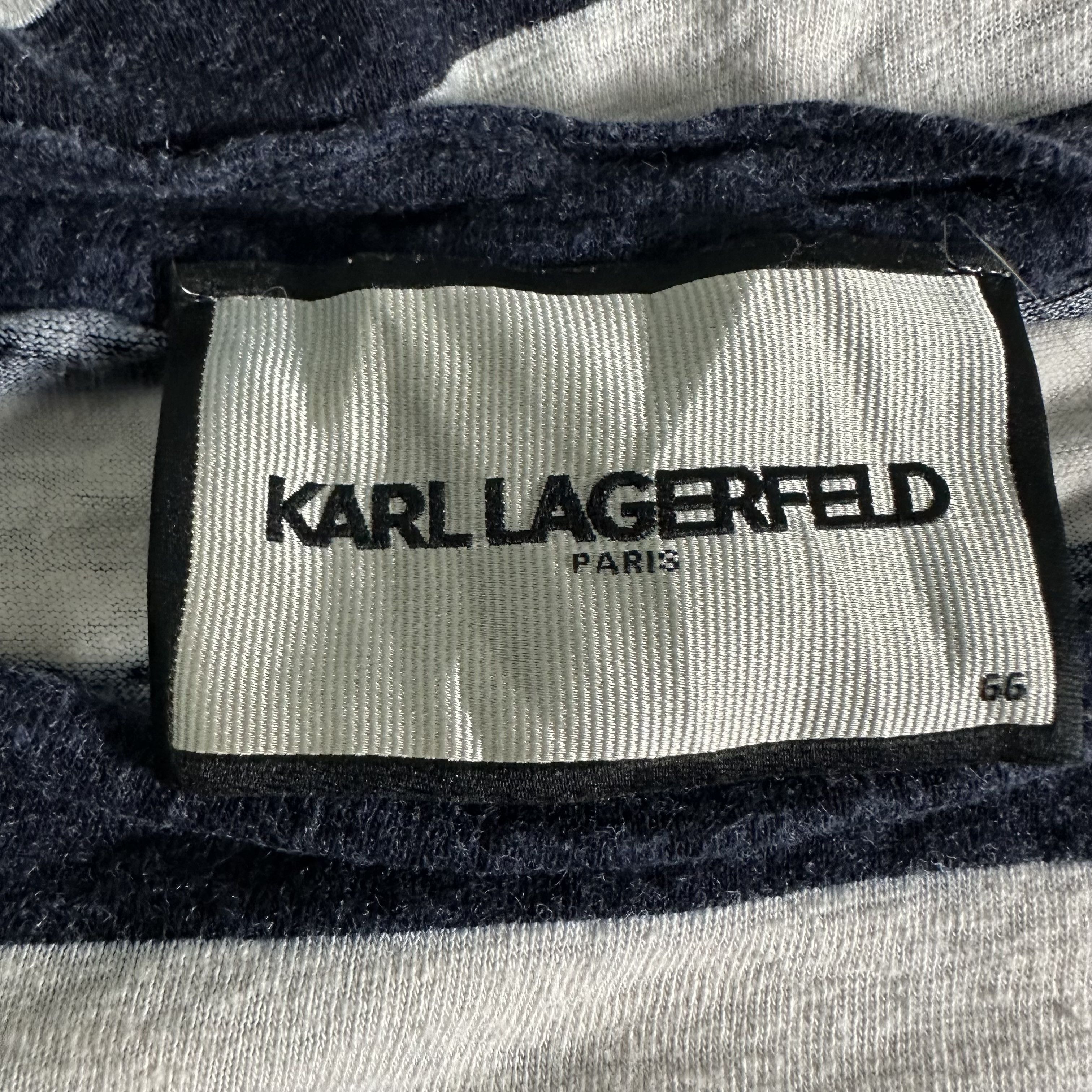Karl Lagerfeld 🔥RARE🔥Vintage Karl Lagerfeld Stripes T-shirt Size ONE SIZE - 4 Thumbnail