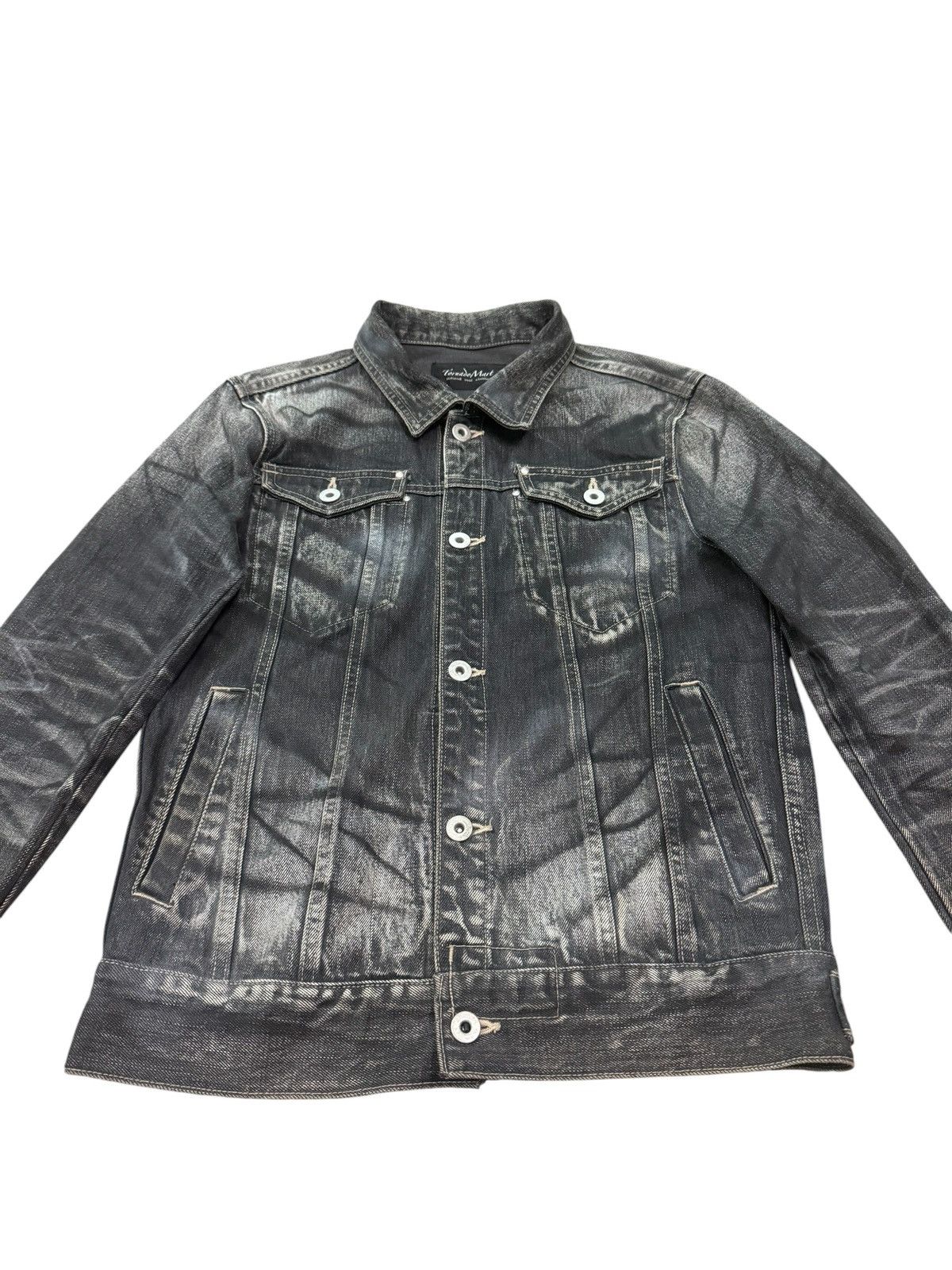 Tornado Mart RARE TORNADO MART DARK SHADOW ZEBRA DENIM JACKET Size US M / EU 48-50 / 2 - 6 Thumbnail