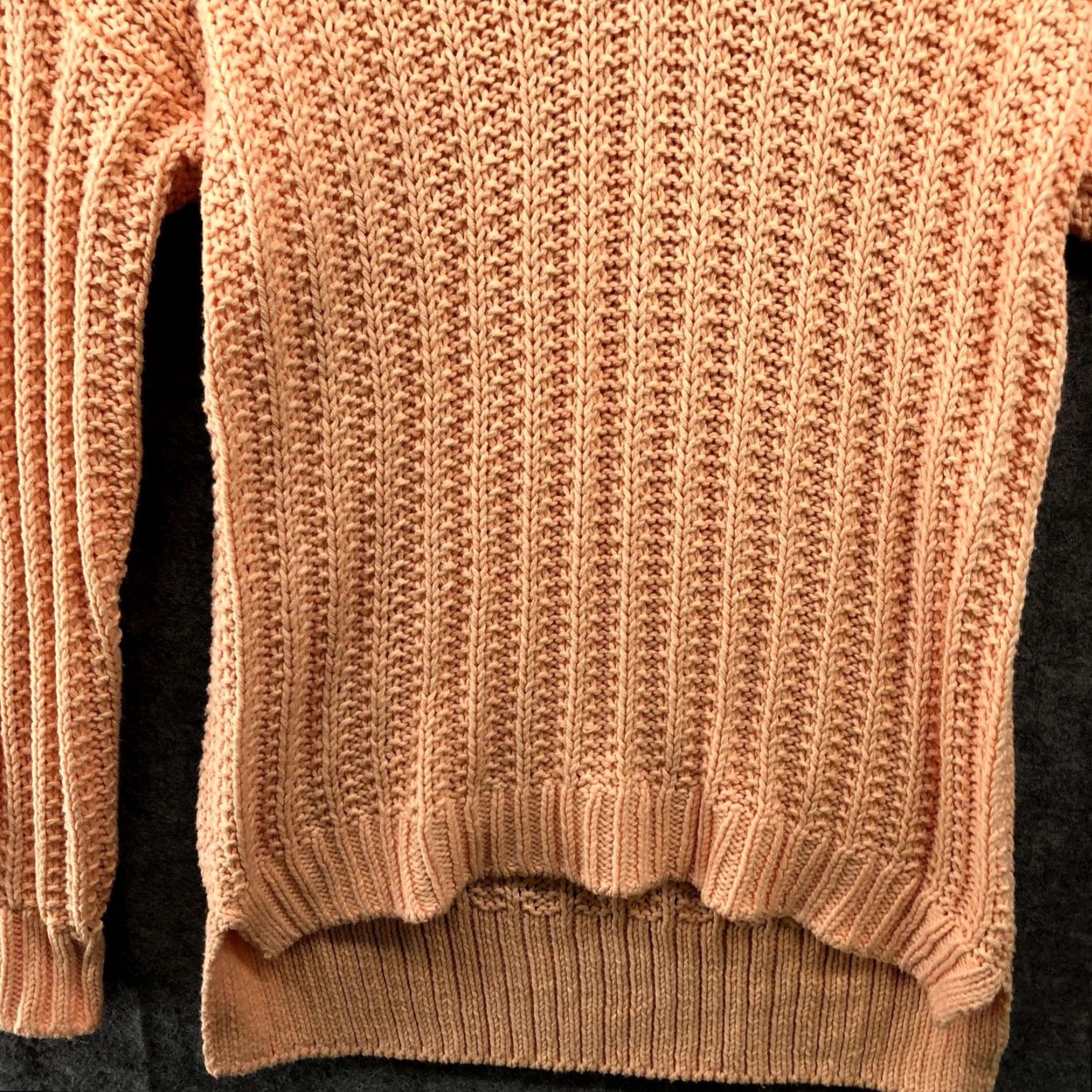 Lucky Brand Lucky Brand Sweater Womens XS Orange Chunky Knit V-Neck High Low Pullover Size XS / US 0-2 / IT 36-38 - 4 Thumbnail
