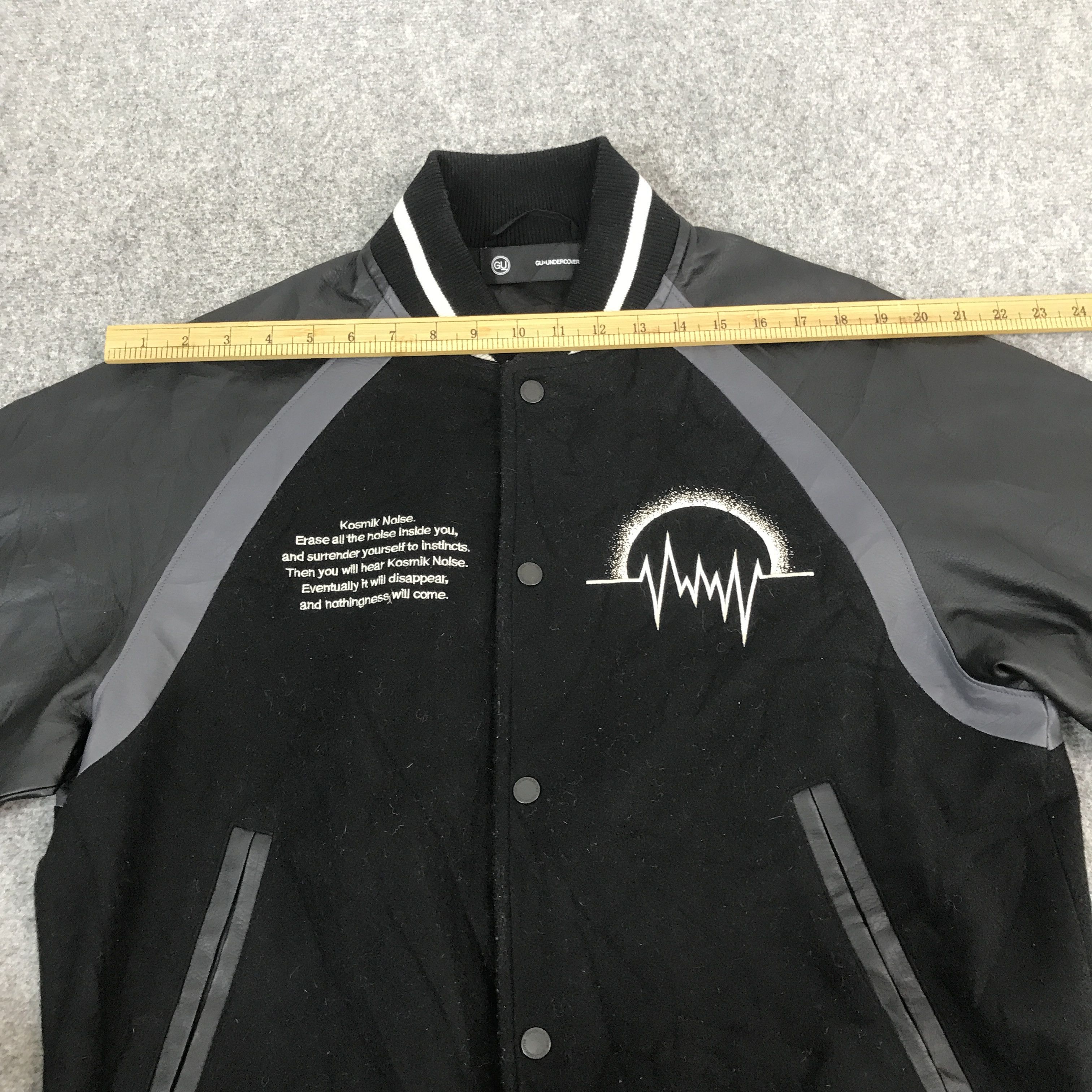 GU × Undercover Undercover x Gu Varsity kosmik noise snap Button jacket Size US M / EU 48-50 / 2 - 5 Thumbnail