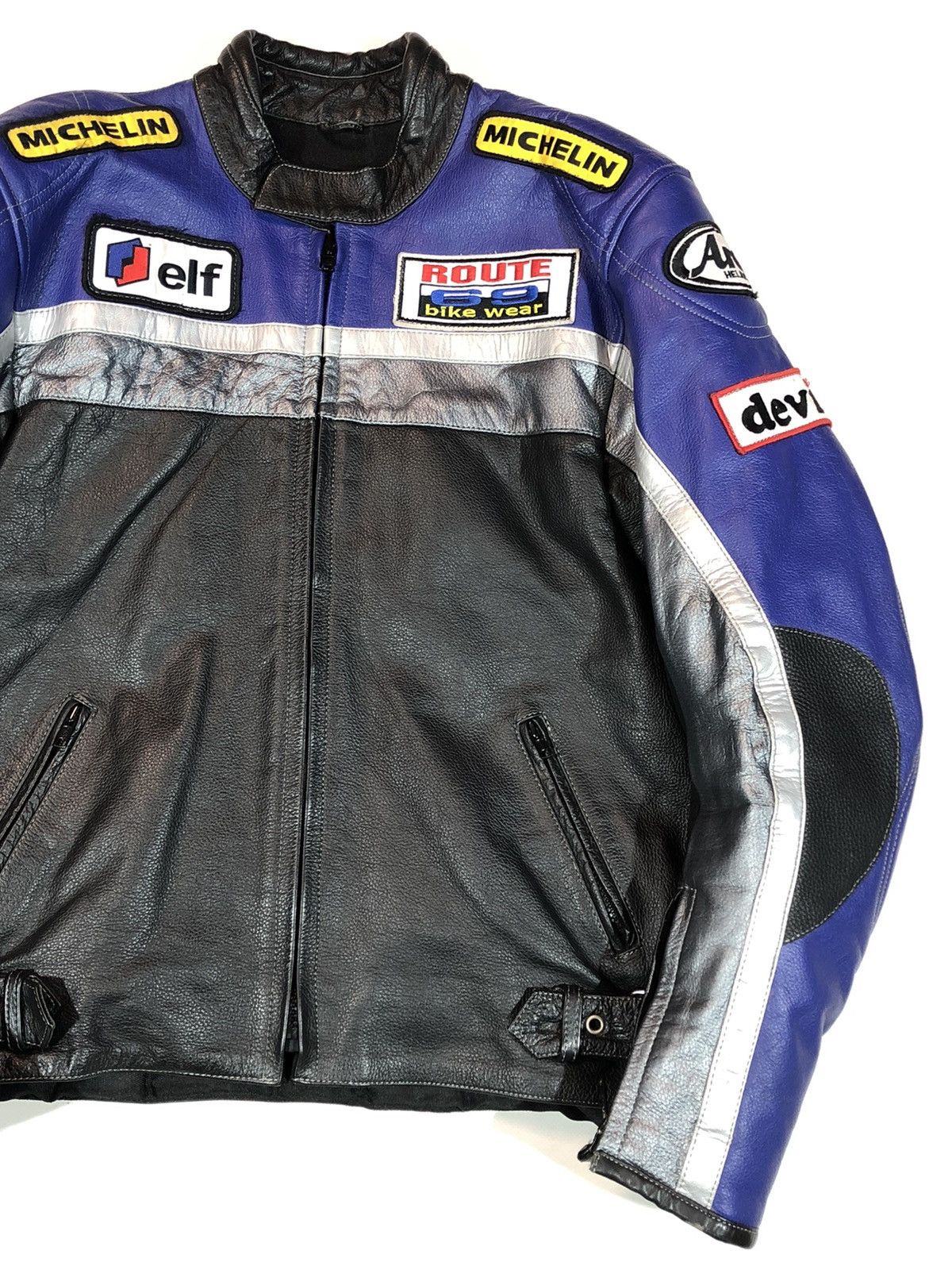 Dainese × Ferrari × Yamaha Route 69 Motorcycle Leather Jacket Racing Size US L / EU 52-54 / 3 - 6 Thumbnail