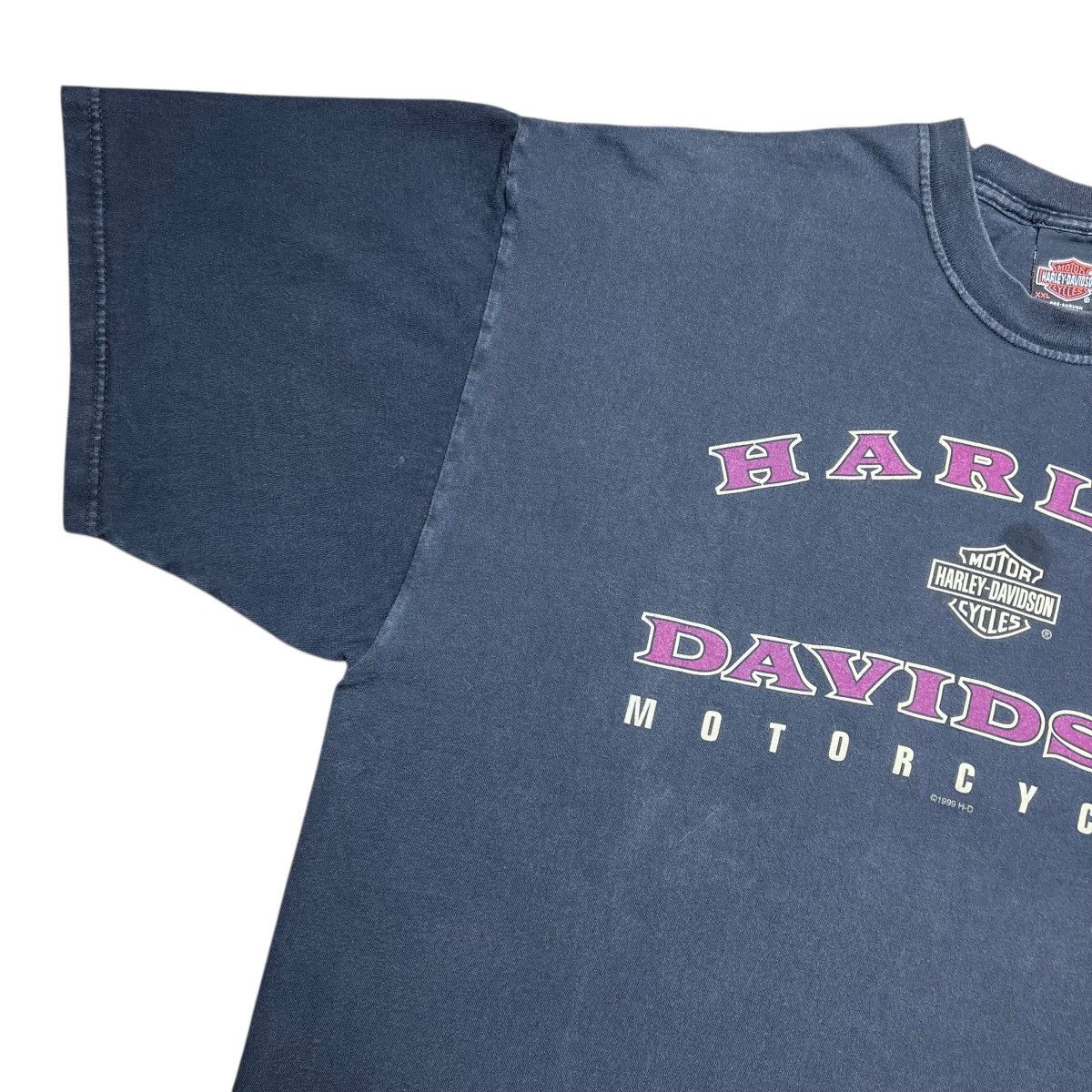Harley Davidson × Vintage 1999 Harley Davidson Motorcycles 3D Spell Out Graphic Tee Size US XXL / EU 58 / 5 - 5 Thumbnail