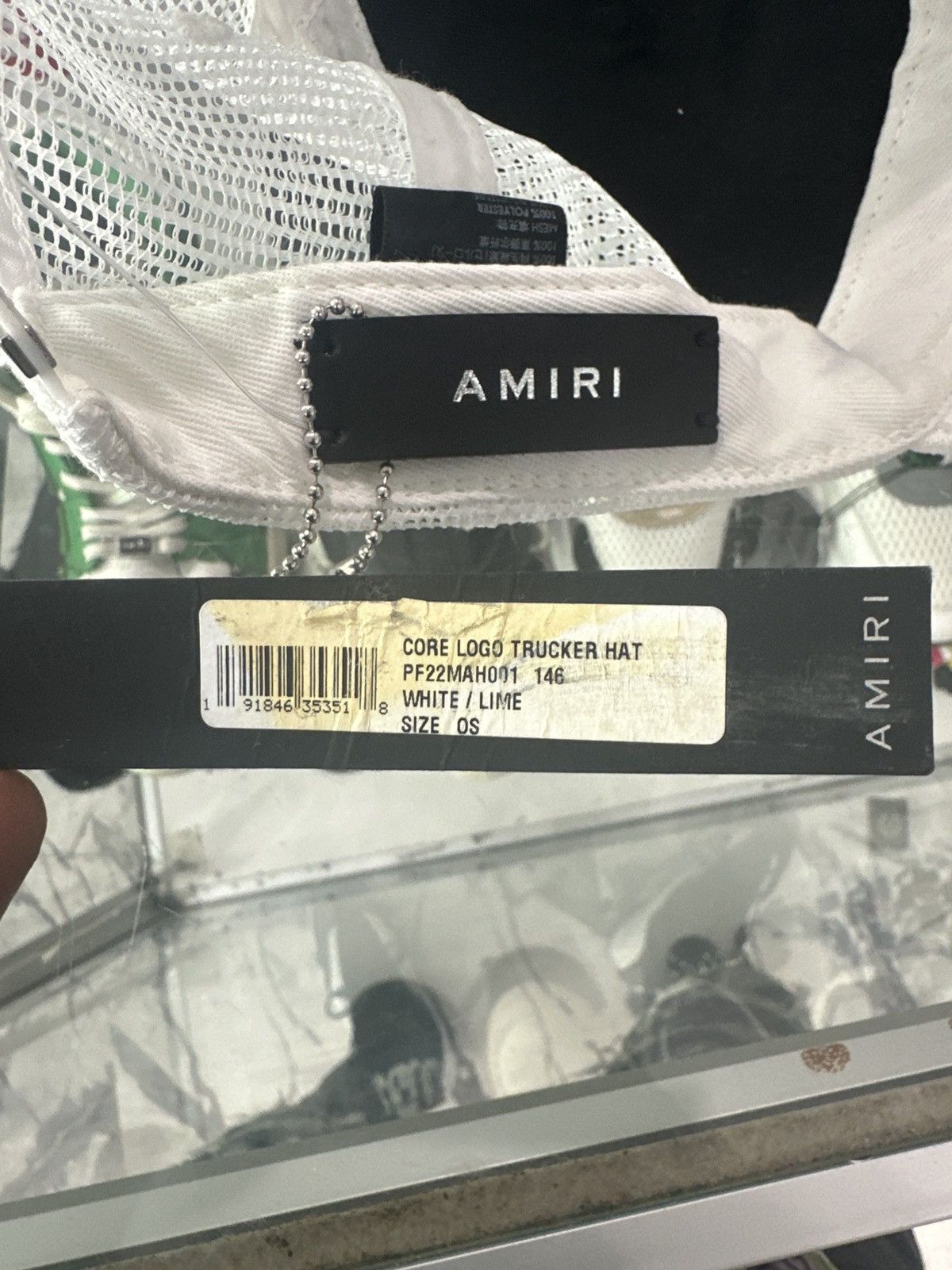 Amiri Amiri Core Logo Trucker Hat Size ONE SIZE - 4 Thumbnail