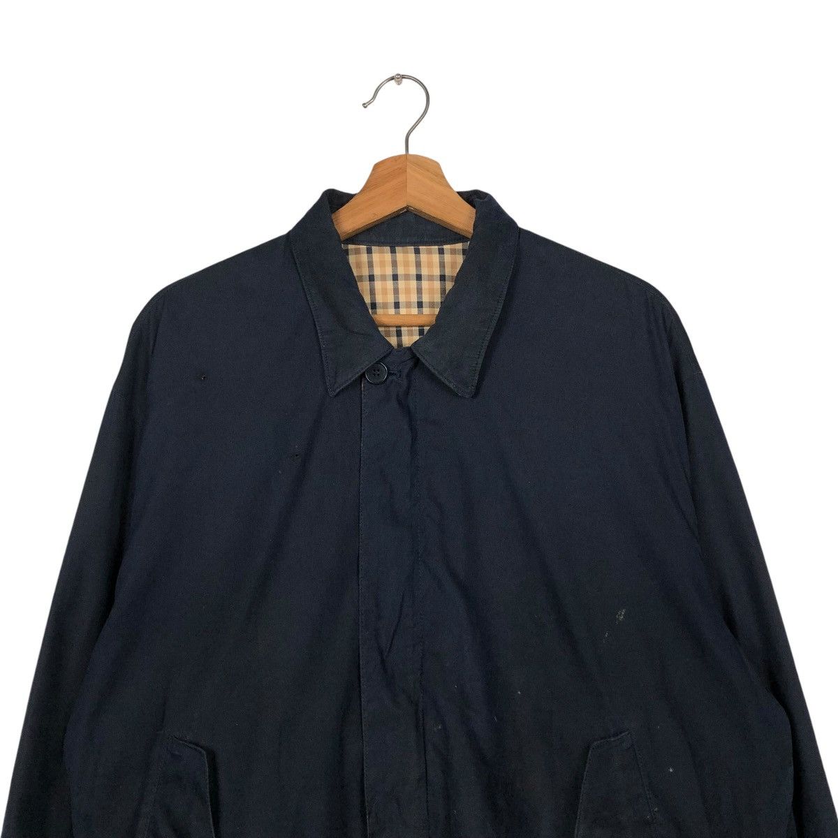 Japanese Brand 🔥VINTAGE BOMBER JACKET REVERSIBLE AQUASCUTUM OF LONDON Size US L / EU 52-54 / 3 - 6 Thumbnail