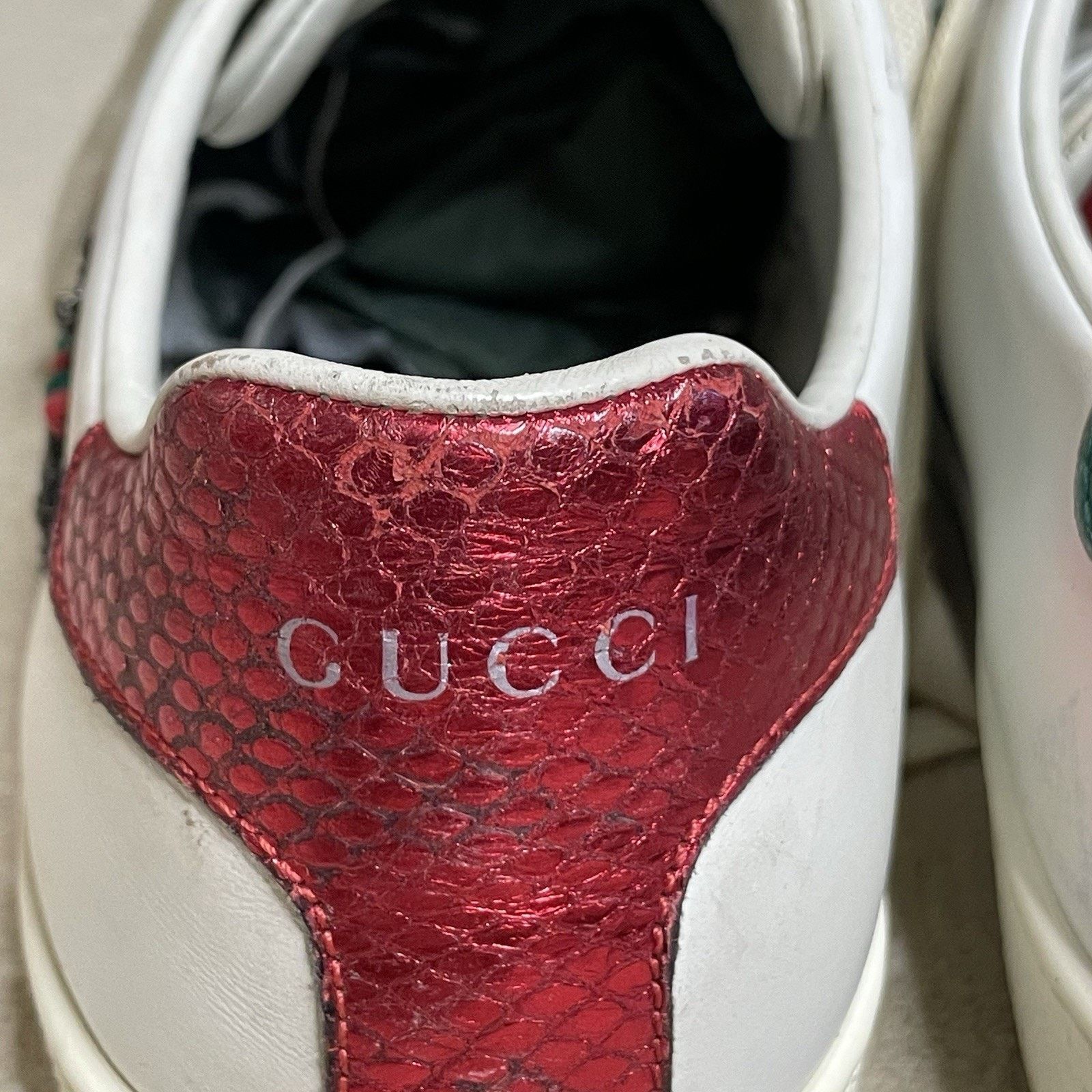 Gucci Gucci Ace Sneakers Low-Top Trainers shoes leather Arrow Size US 10 / IT 40 - 12 Thumbnail