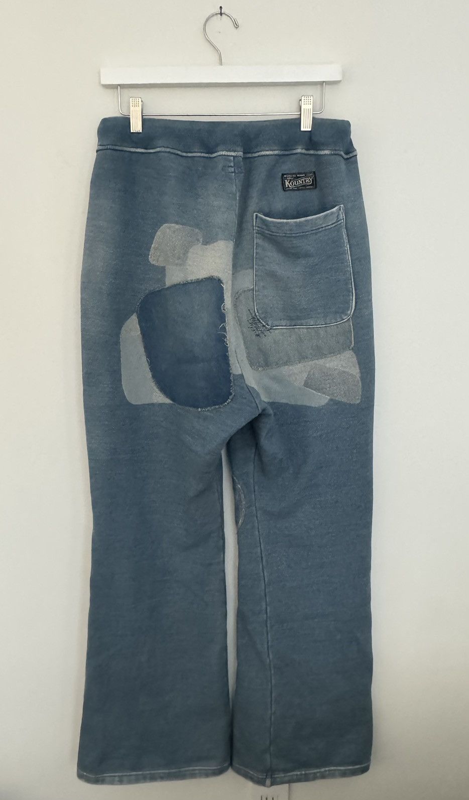 Kapital Kountry Kapital Denim Patchwork Dixie House Sweatpants Size US 35 - 2 Thumbnail