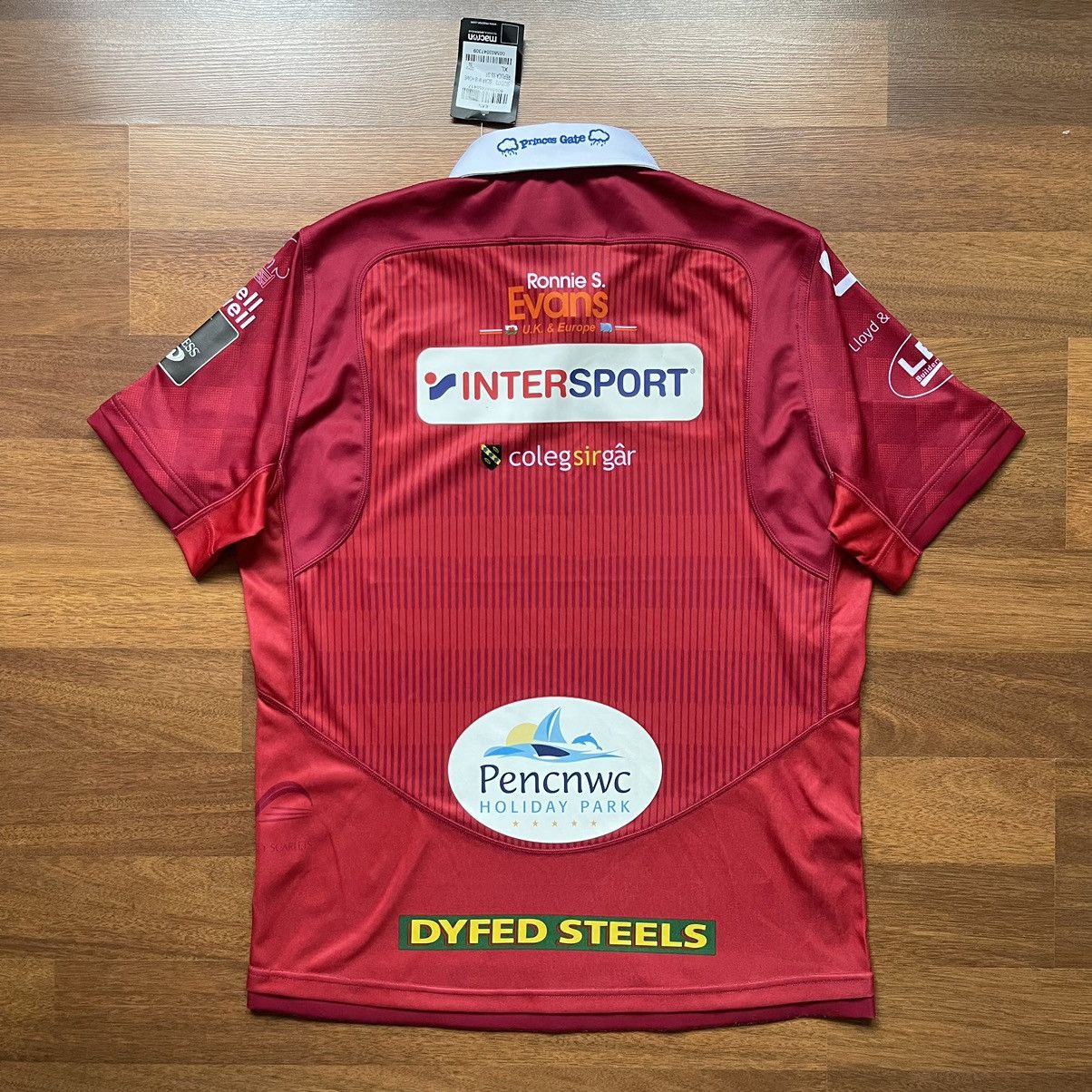 Macron × Vintage NWT SCARLETS MACRON 2018/2019 RUGBY HOME JERSEY Size US XL / EU 56 / 4 - 10 Thumbnail