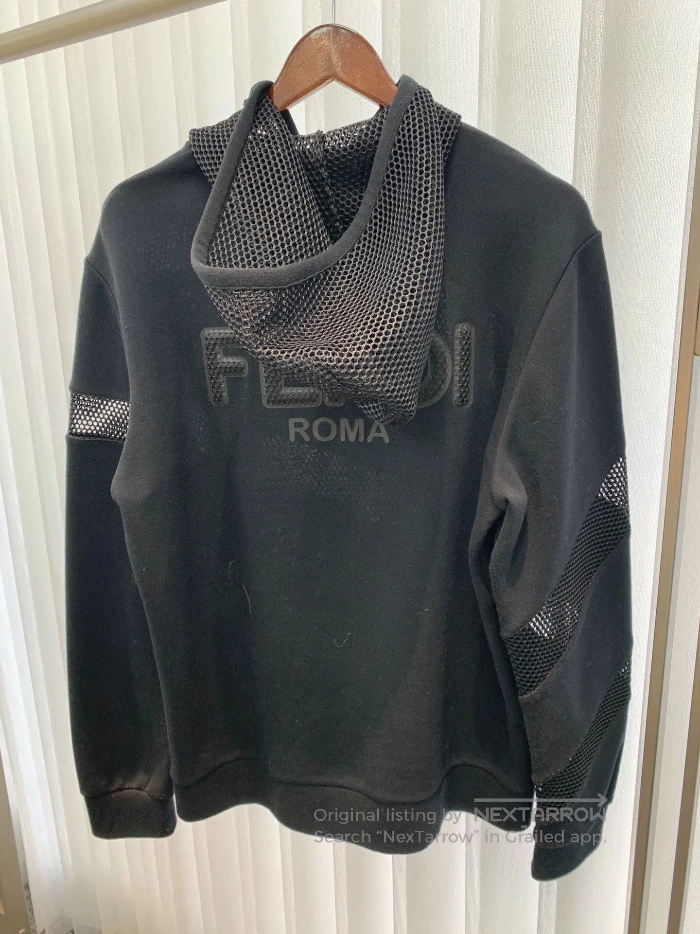 Fendi Fendi Logo Cutout Panel Black Hoodie. Size US L / EU 52-54 / 3 - 2 Thumbnail
