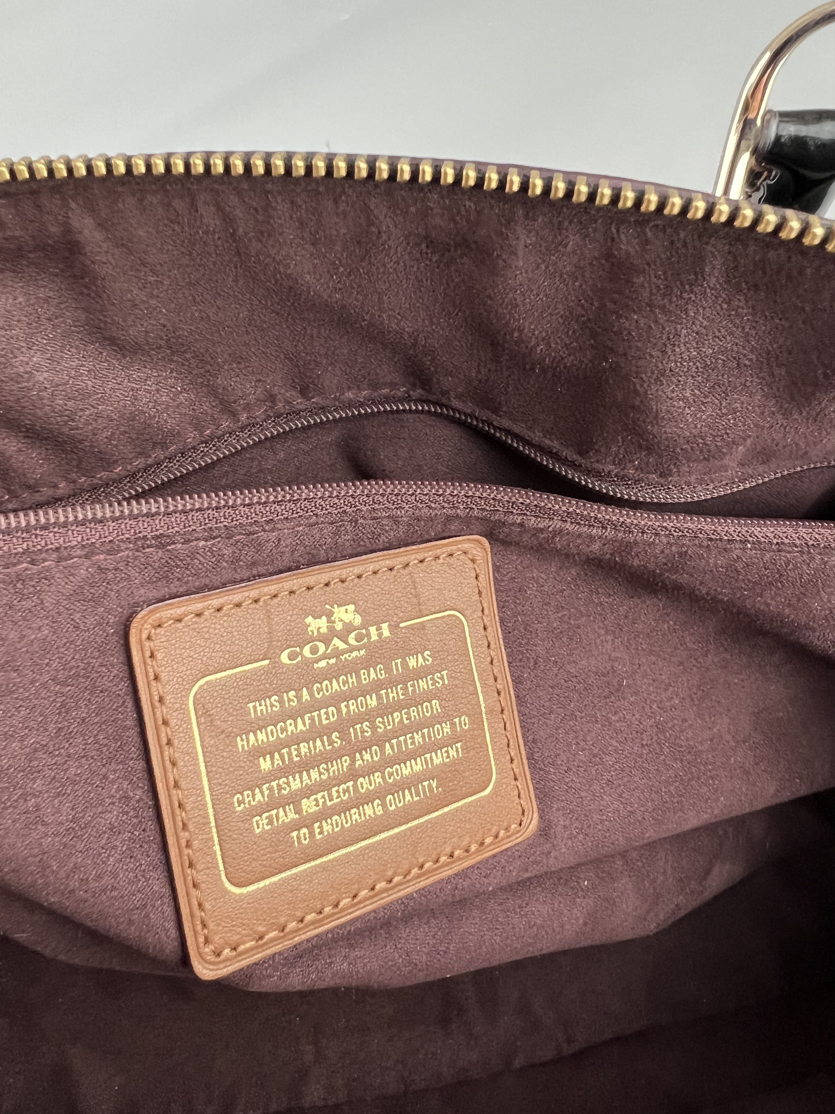 Coach × Leather Coach Brown Leather Handbag Size ONE SIZE - 14 Thumbnail